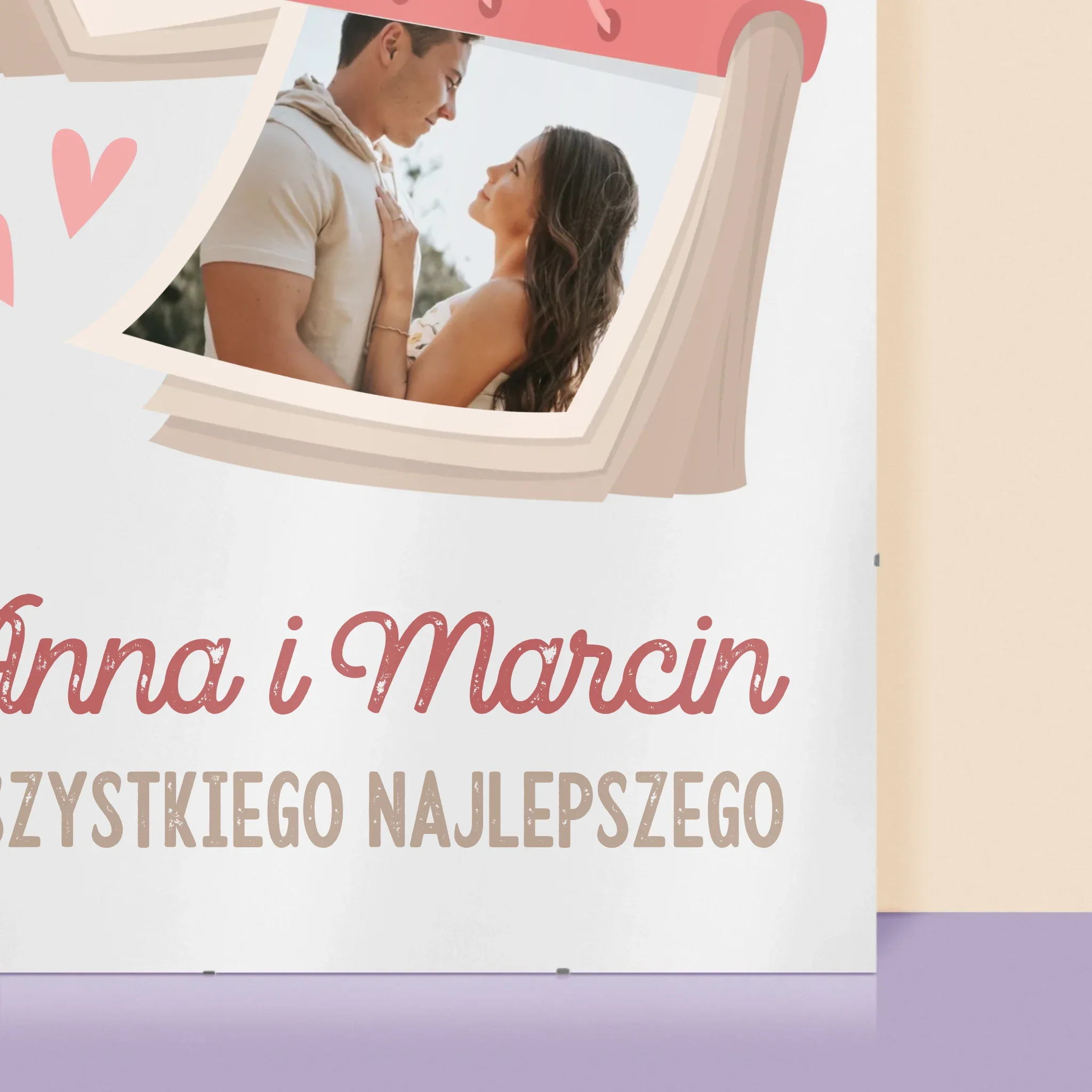 Zdjęcie i Podpis: Kartka z Kalendarza - Personalizowany Plakat - Image 2