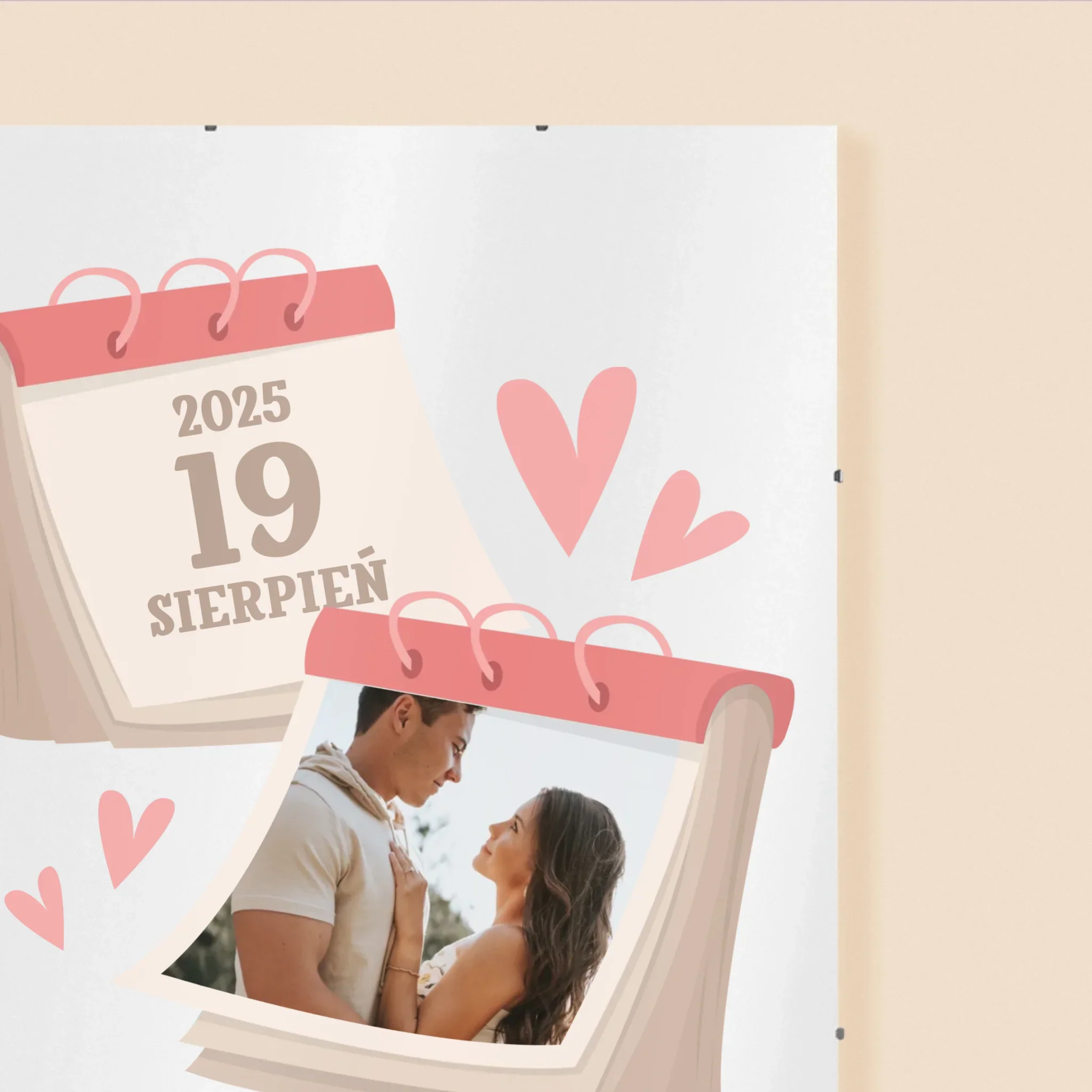 Zdjęcie i Podpis: Kartka z Kalendarza - Personalizowany Plakat - Image 3