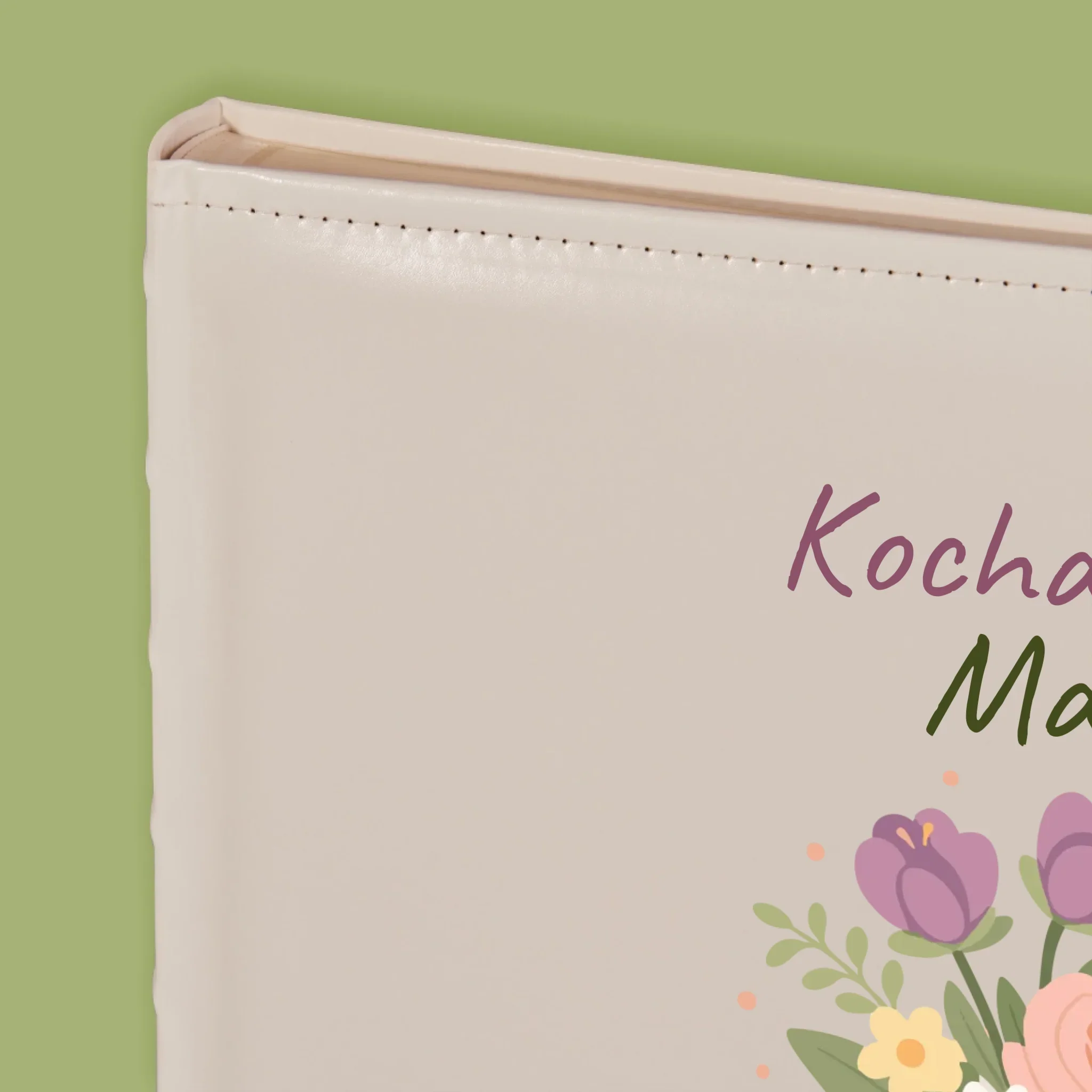 Zdjęcie i Podpis: Kocham Cię Mamo Kwiaty - Album Na Zdjęcia - Image 4