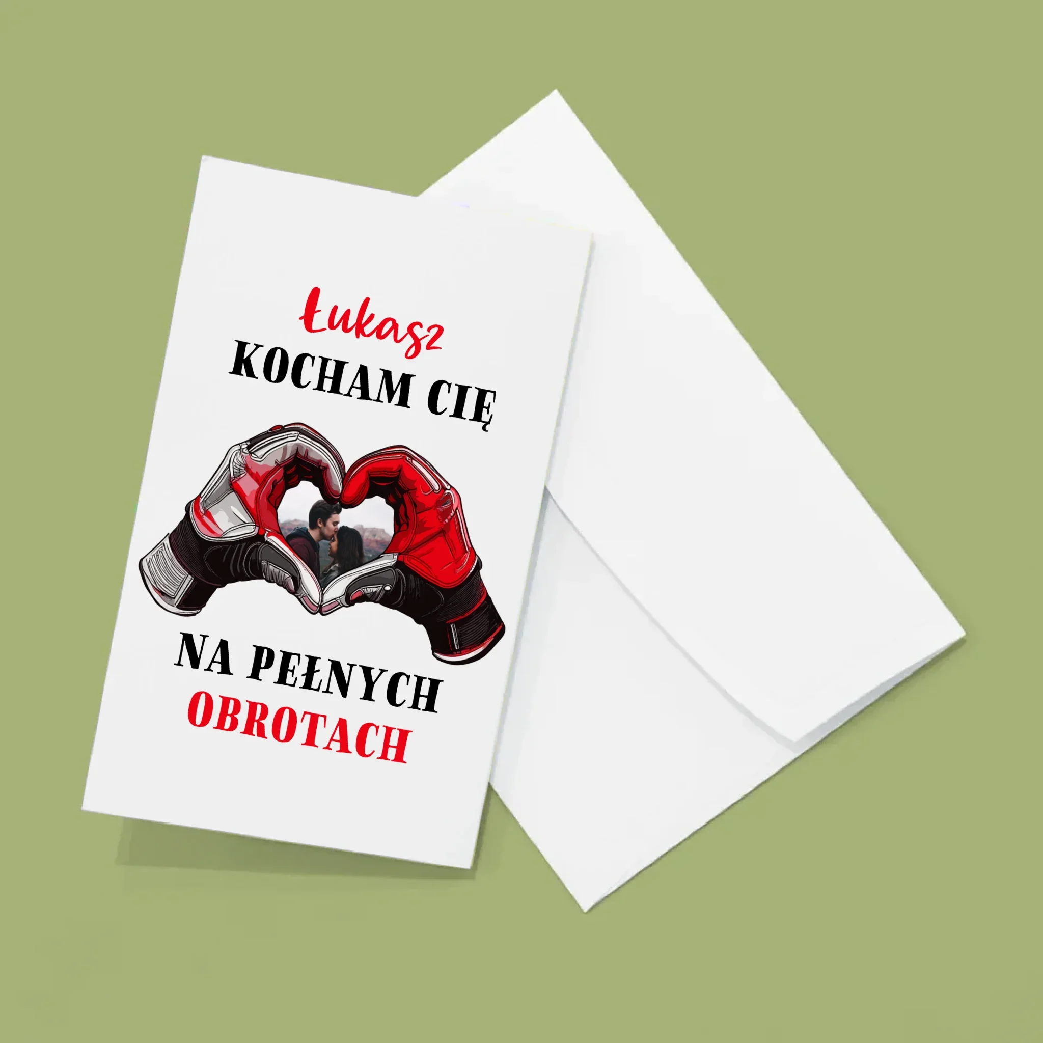 Zdjęcie I Podpis: Kocham Cię Na Pełnych Obrotach - Duża Harmonijka Ze Zdjęć - Image 2