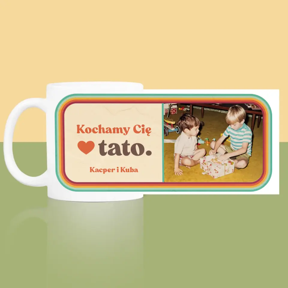 Zdjęcie i Podpis: Kochamy Cię Tato - Kubek z Nadrukiem - Image 2