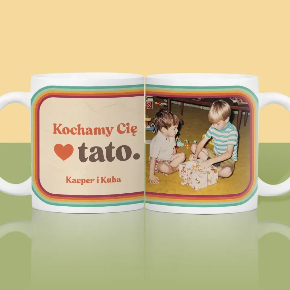Zdjęcie i Podpis: Kochamy Cię Tato - Kubek z Nadrukiem - Image 3