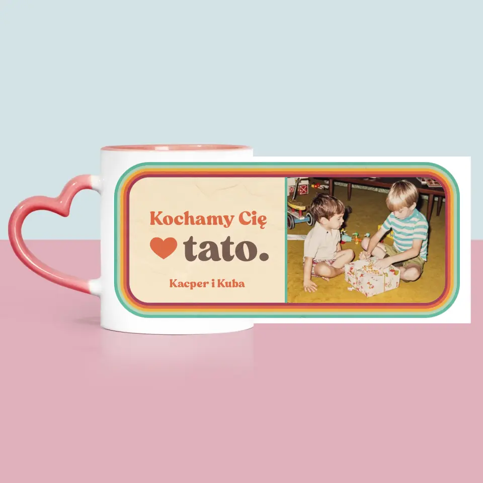 Zdjęcie i Podpis: Kochamy Cię Tato - Kubek z Nadrukiem - Image 6
