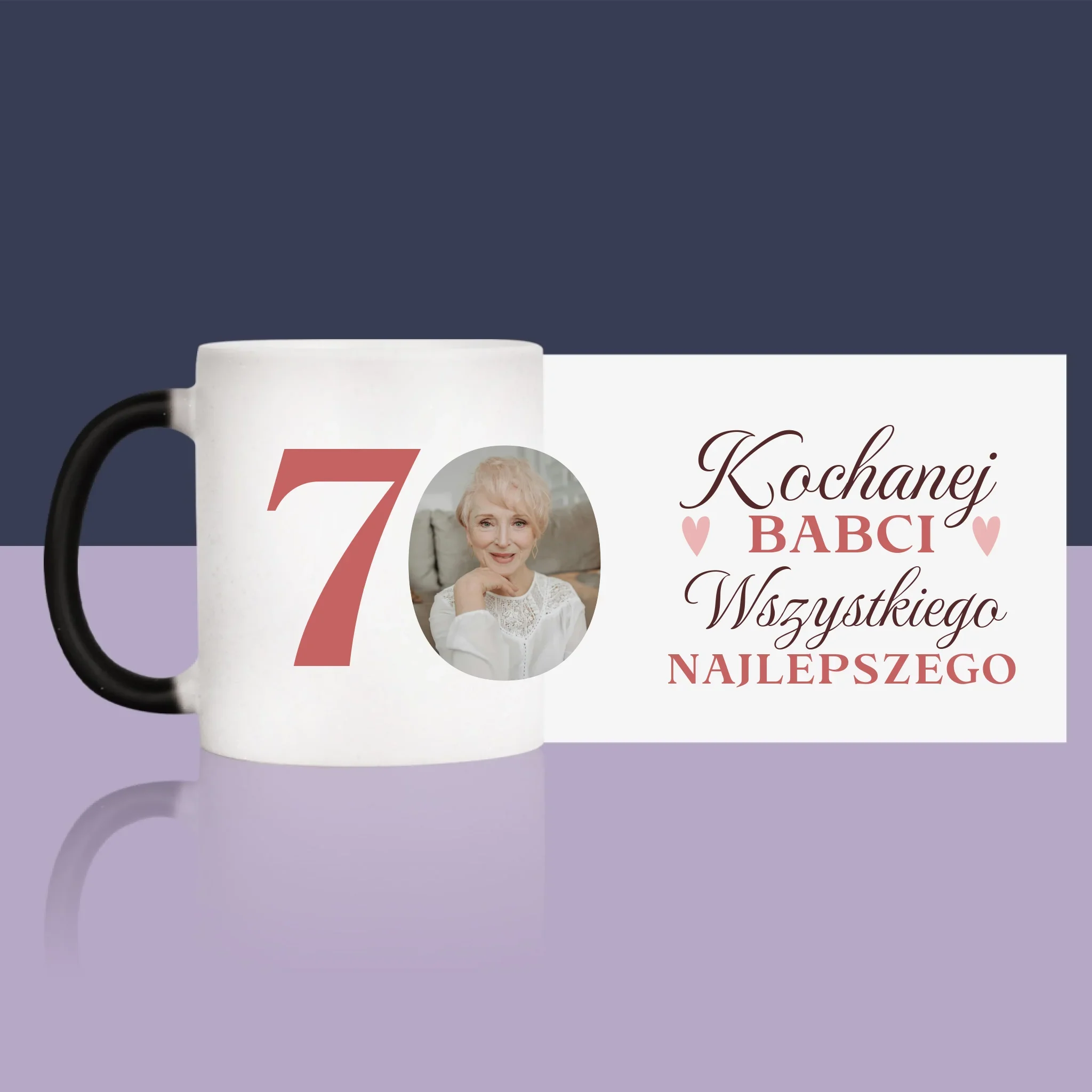 Zdjęcie I Podpis: Kochanej Babci Wszystkiego Najlepszego - Kubek z Nadrukiem - Image 13