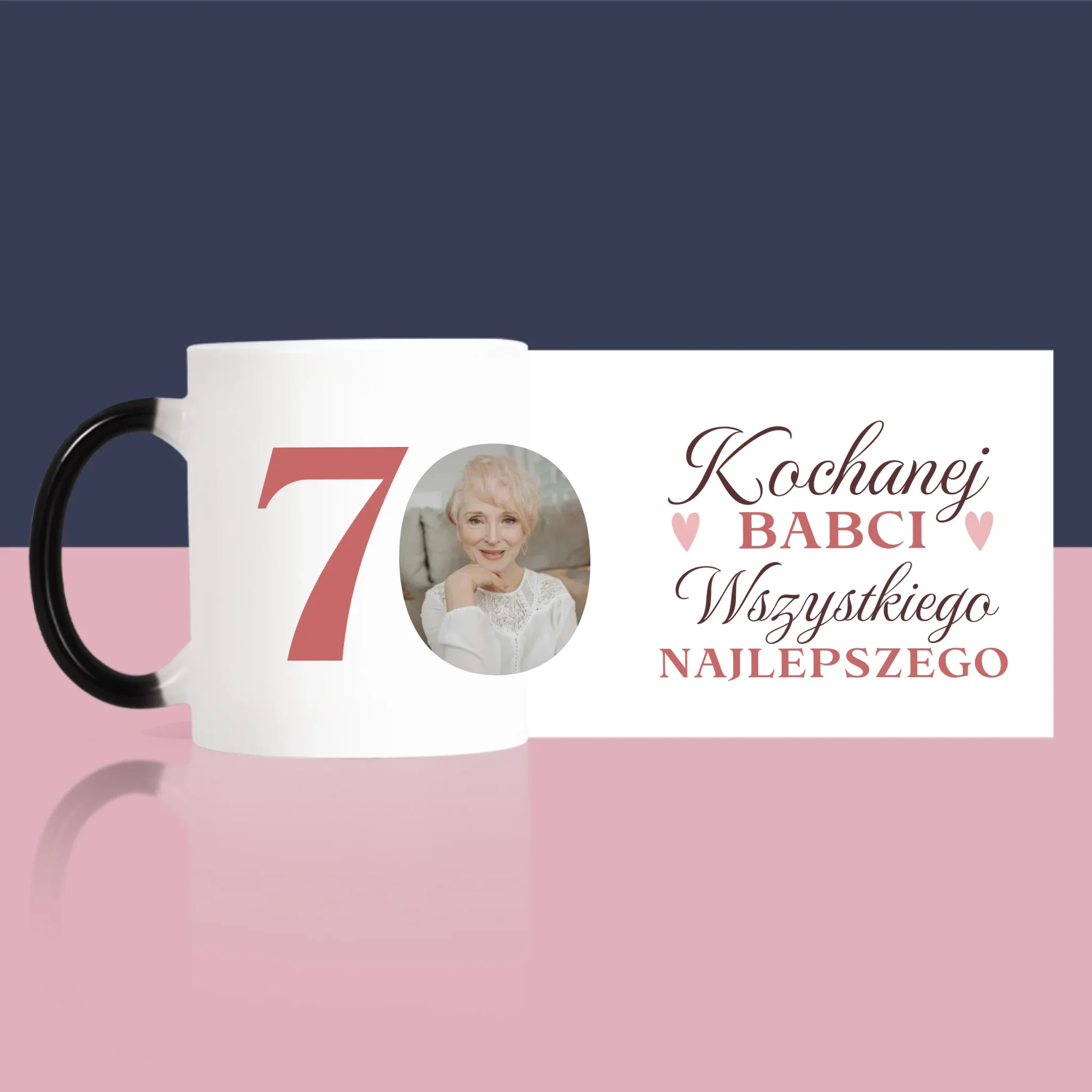 Zdjęcie I Podpis: Kochanej Babci Wszystkiego Najlepszego - Kubek z Nadrukiem - Image 8