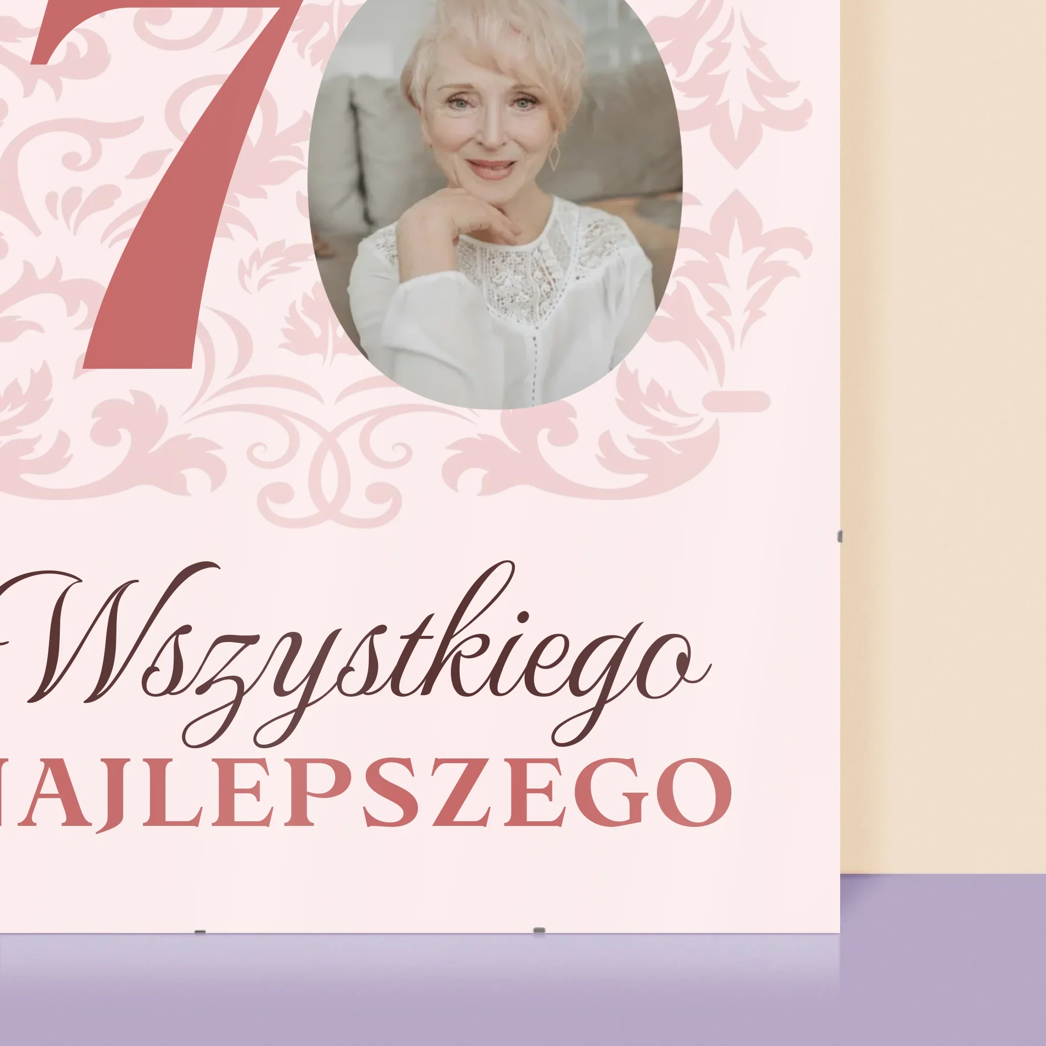 Zdjęcie I Podpis: Kochanej Babci Wszystkiego Najlepszego - Personalizowany Plakat - Image 2