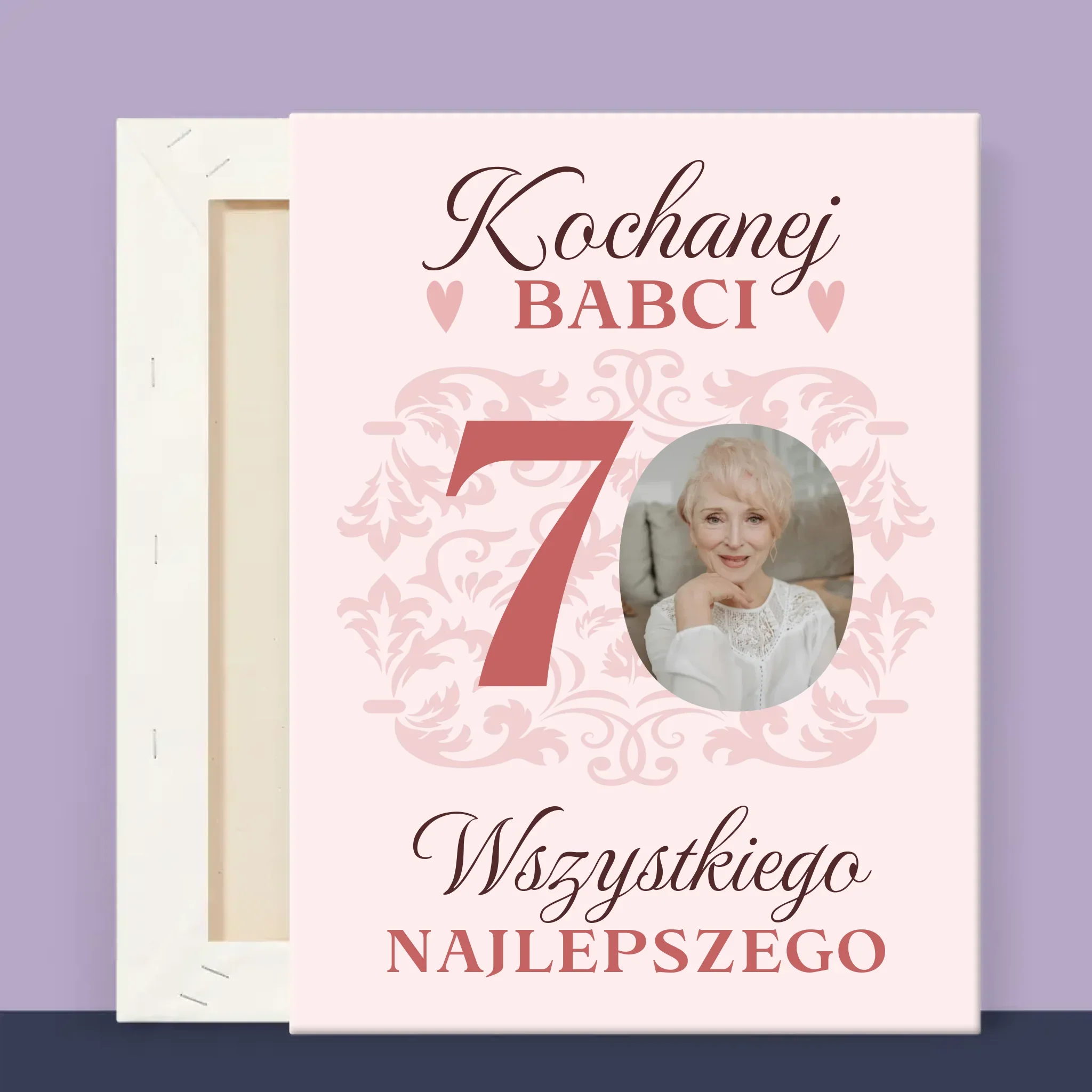 Zdjęcie I Podpis: Kochanej Babci Wszystkiego Najlepszego - Wydruk Obramowany - Image 12