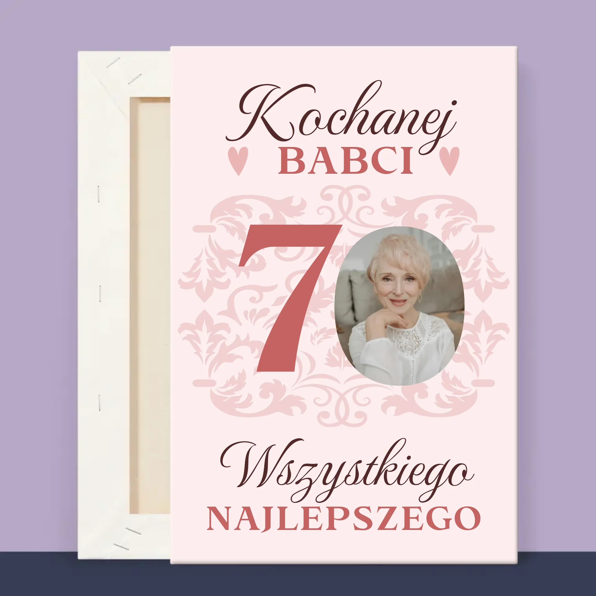Zdjęcie I Podpis: Kochanej Babci Wszystkiego Najlepszego - Wydruk Obramowany - Image 13