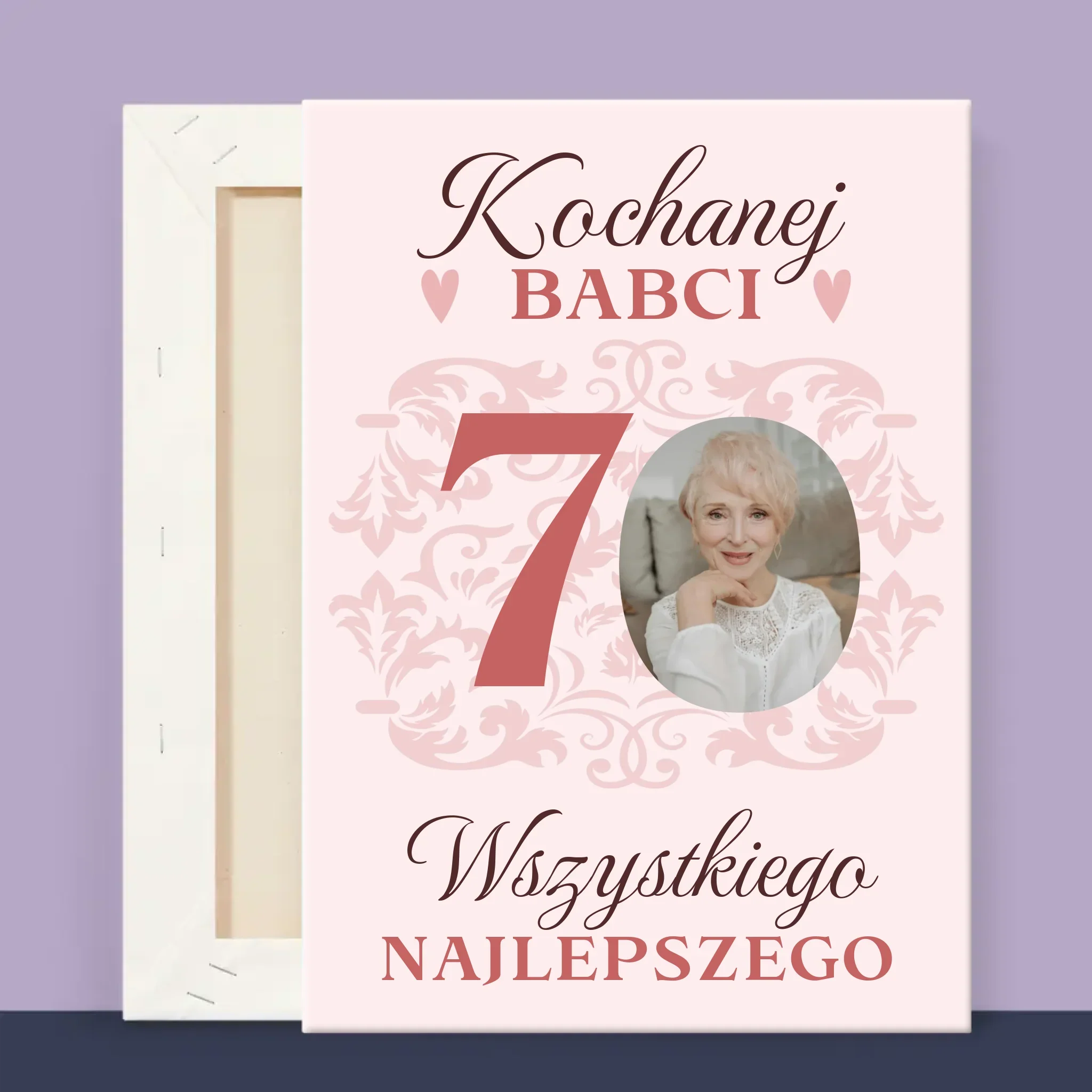 Zdjęcie I Podpis: Kochanej Babci Wszystkiego Najlepszego - Wydruk Obramowany - Image 14