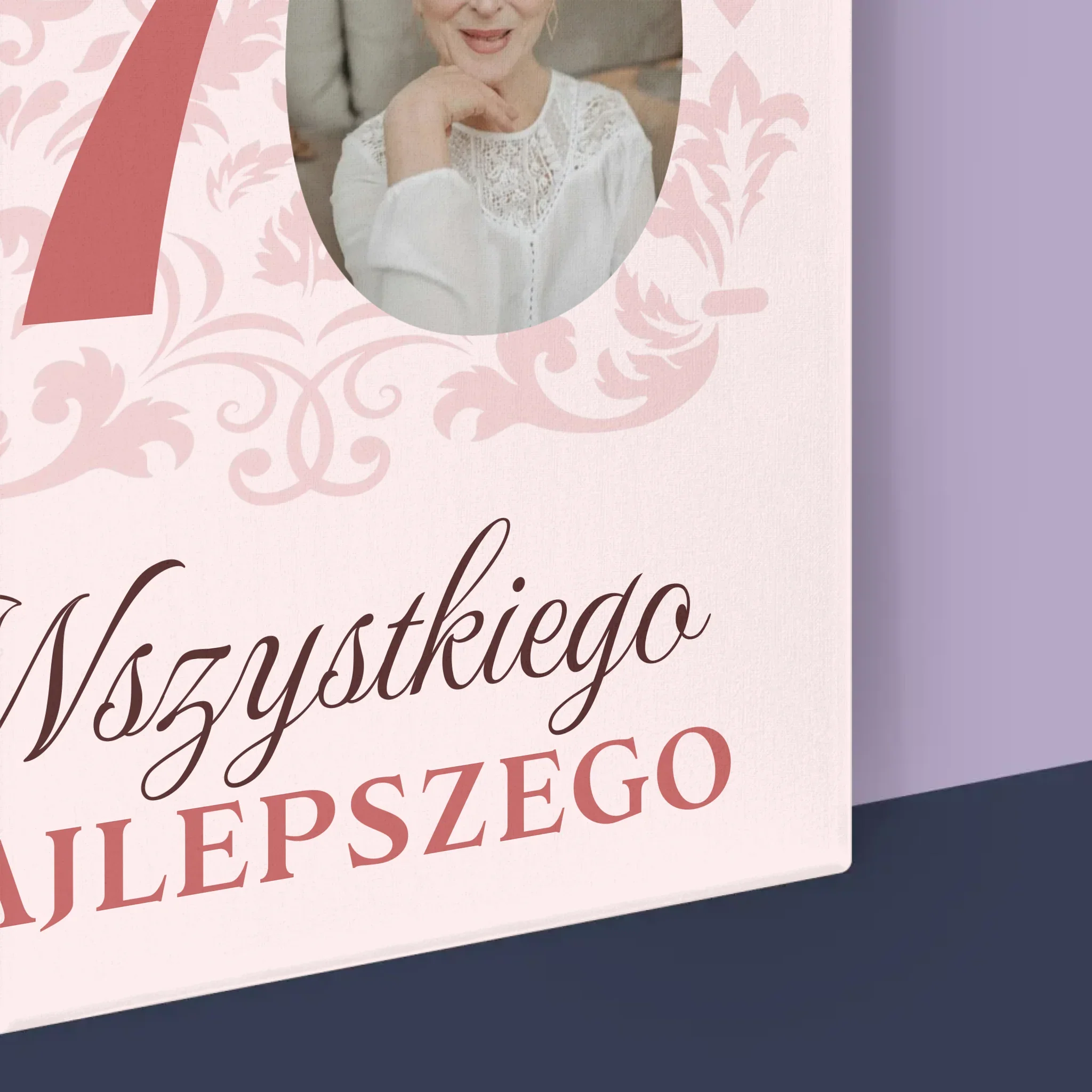 Zdjęcie I Podpis: Kochanej Babci Wszystkiego Najlepszego - Wydruk Obramowany - Image 17