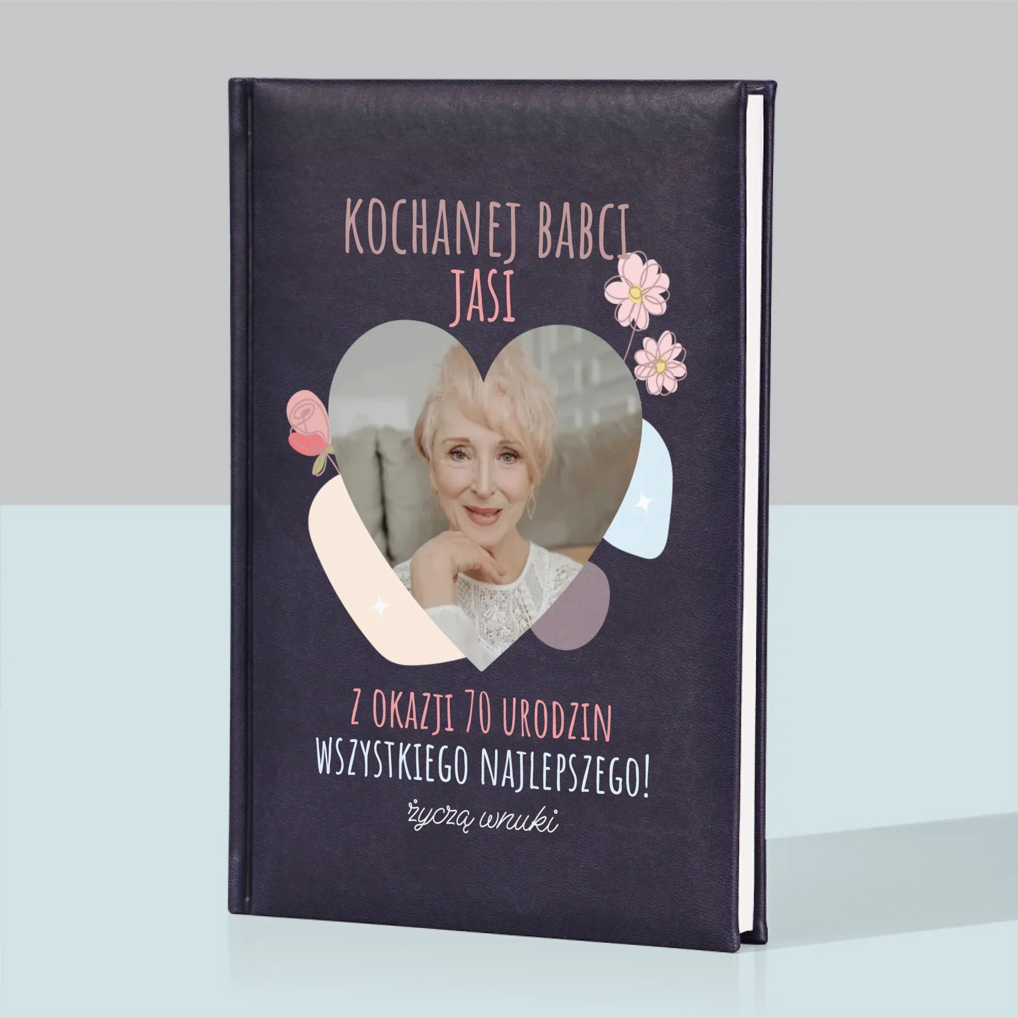 Zdjęcie I Podpis: Kochanej Babci z Okazji Urodzin - Notes Książkowy