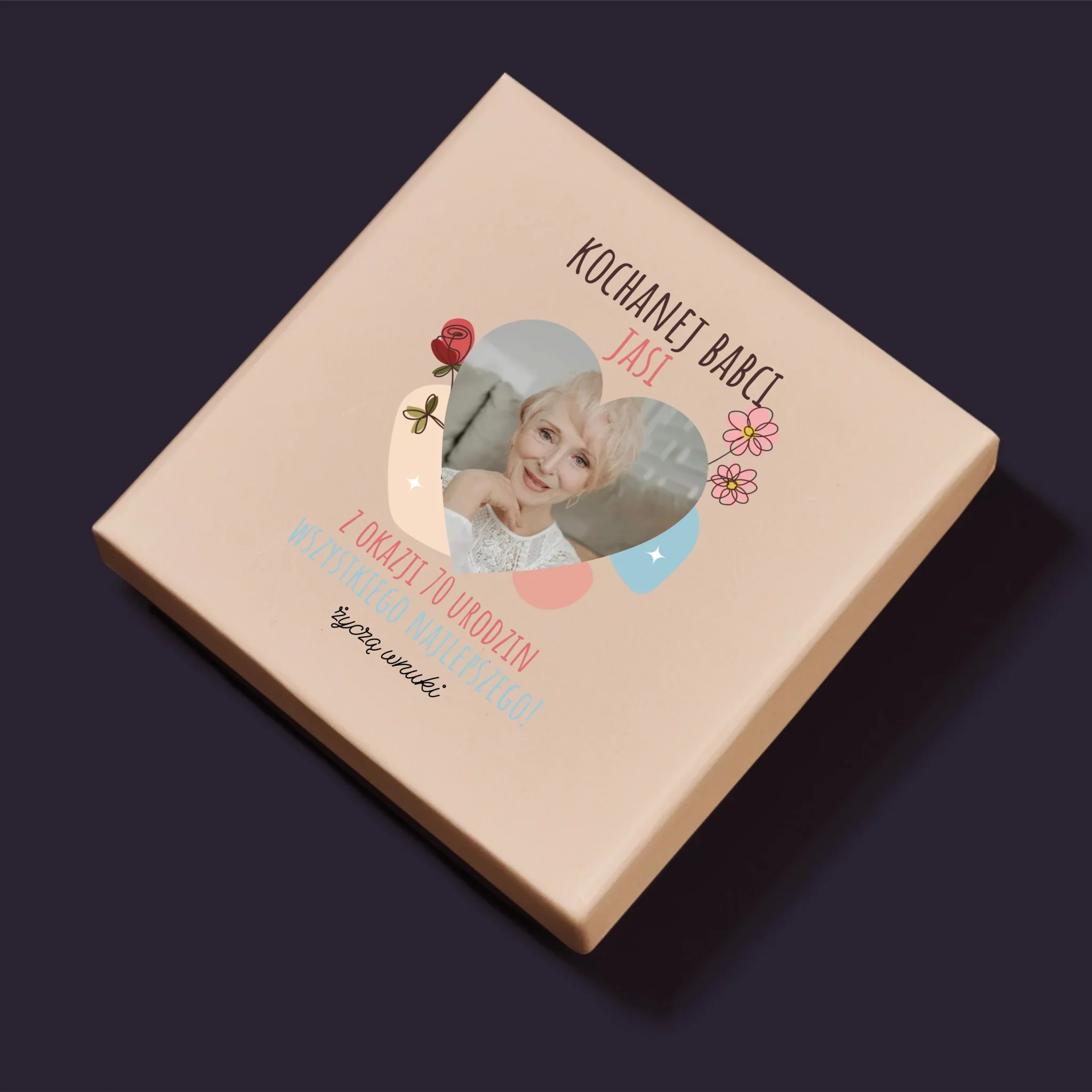Zdjęcie I Podpis: Kochanej Babci z Okazji Urodzin - Personalizowane Puzzle - Image 5