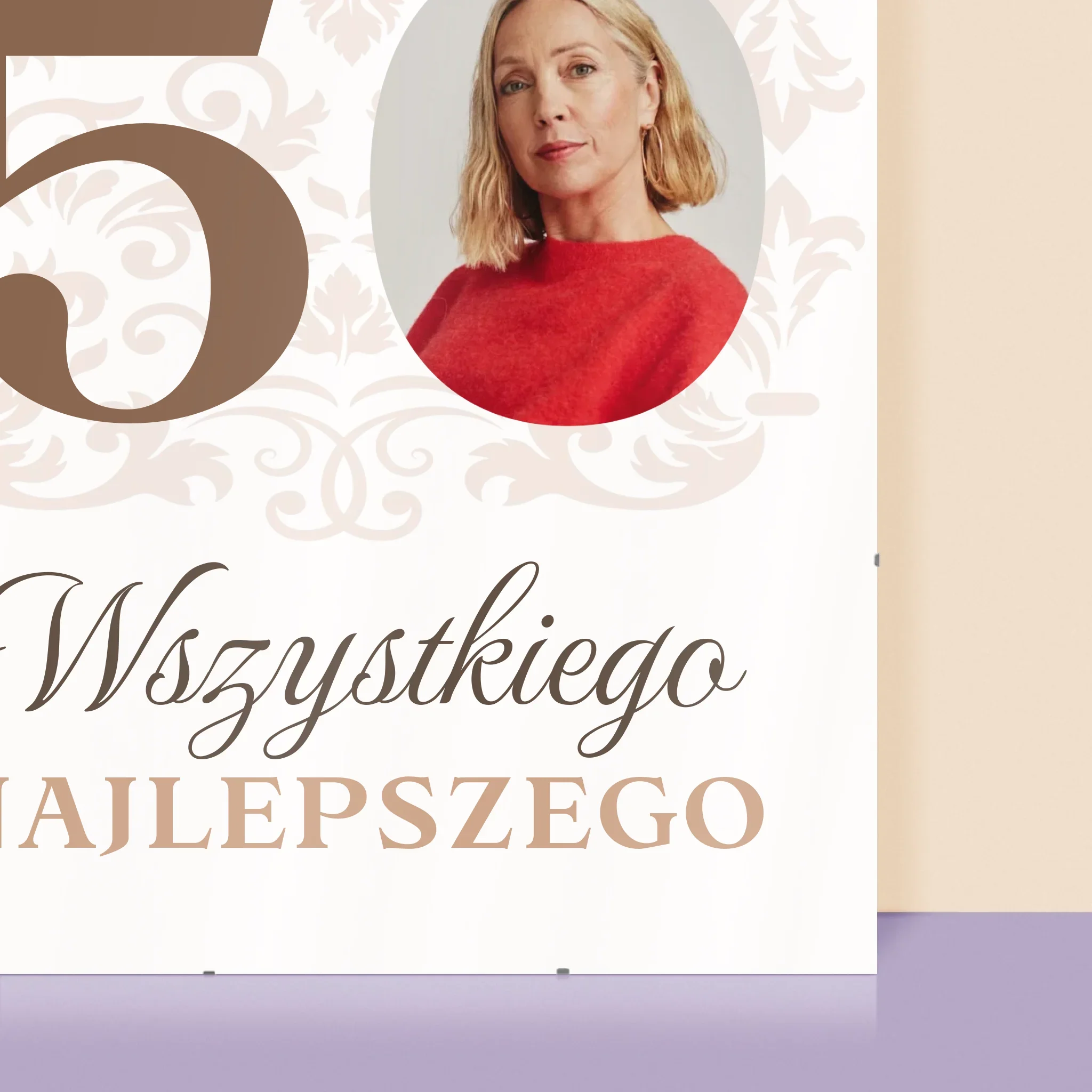 Zdjęcie I Podpis: Kochanej Mamie Z Okazji 50 Urodzin - Personalizowany Plakat - Image 2