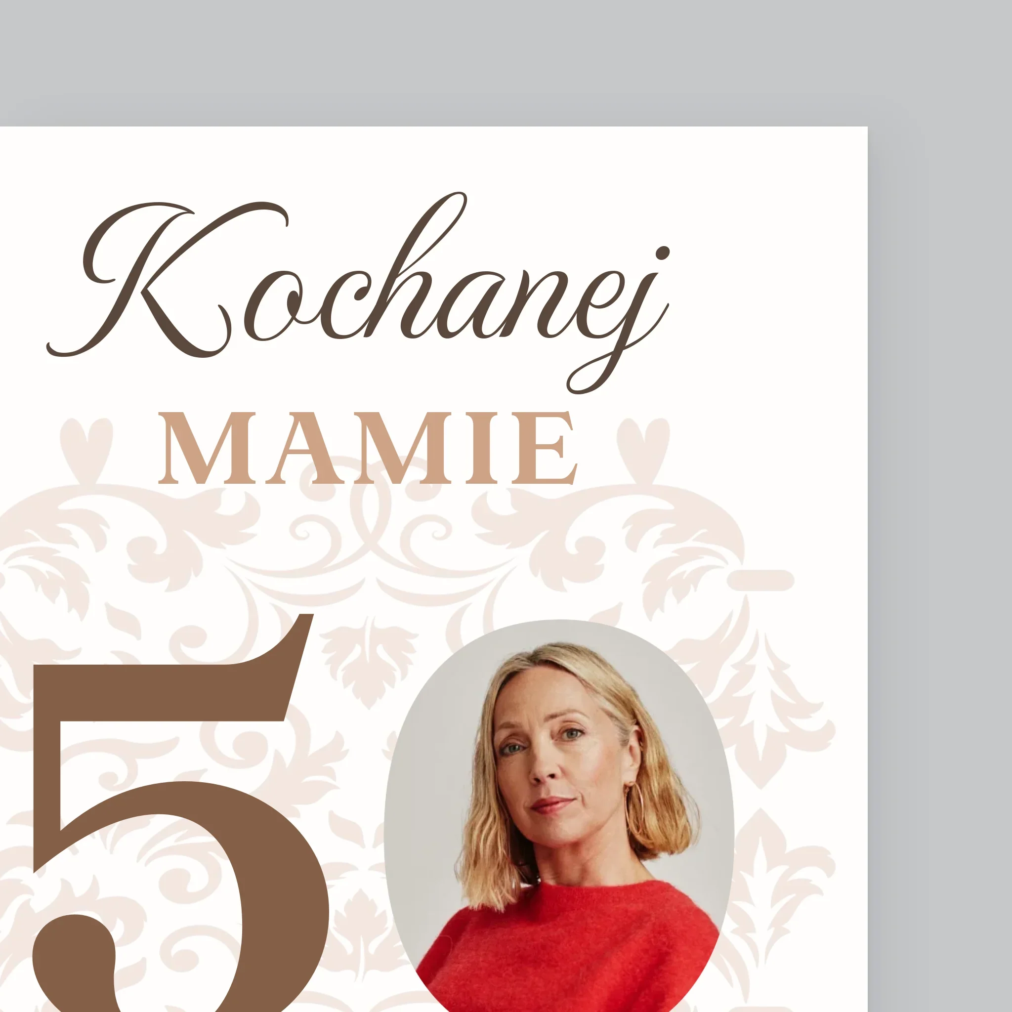 Zdjęcie I Podpis: Kochanej Mamie Z Okazji 50 Urodzin - Wydruk Obramowany - Image 10