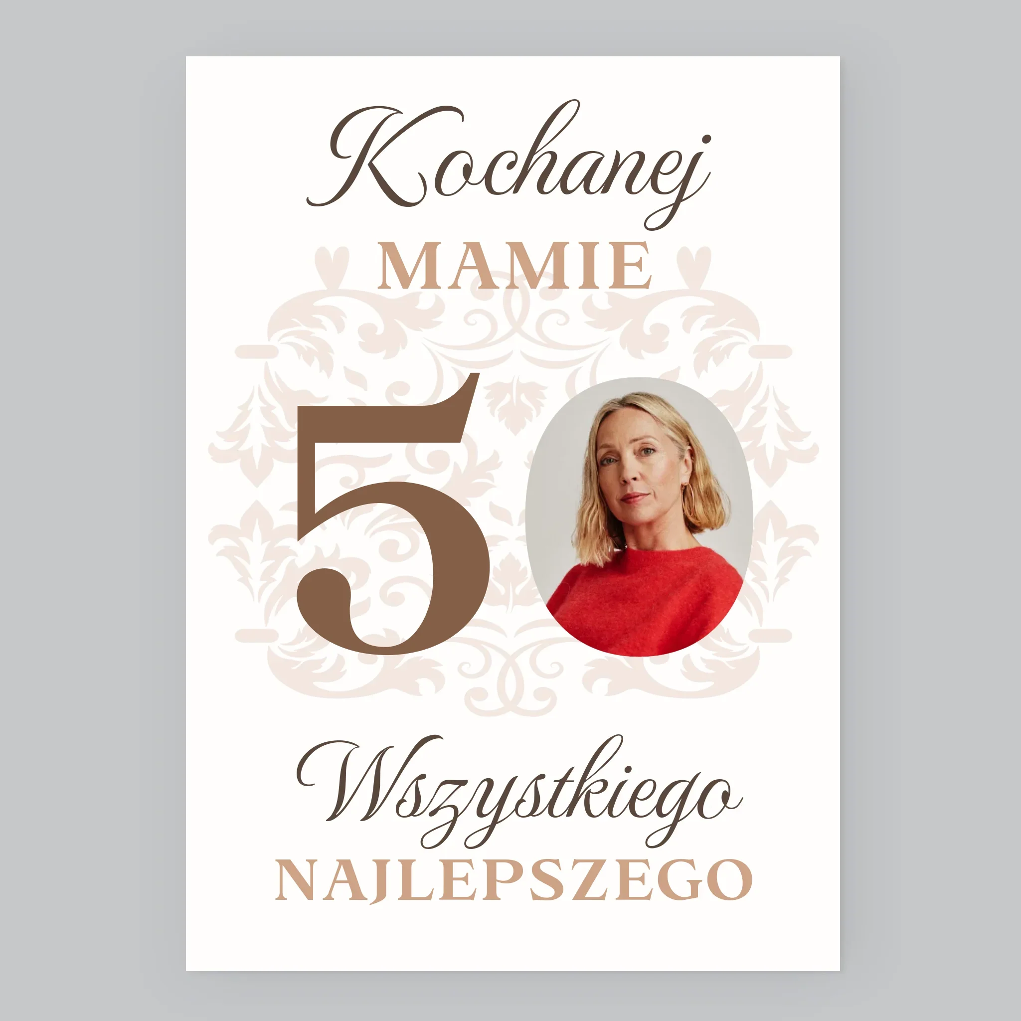 Zdjęcie I Podpis: Kochanej Mamie Z Okazji 50 Urodzin - Wydruk Obramowany - Image 8