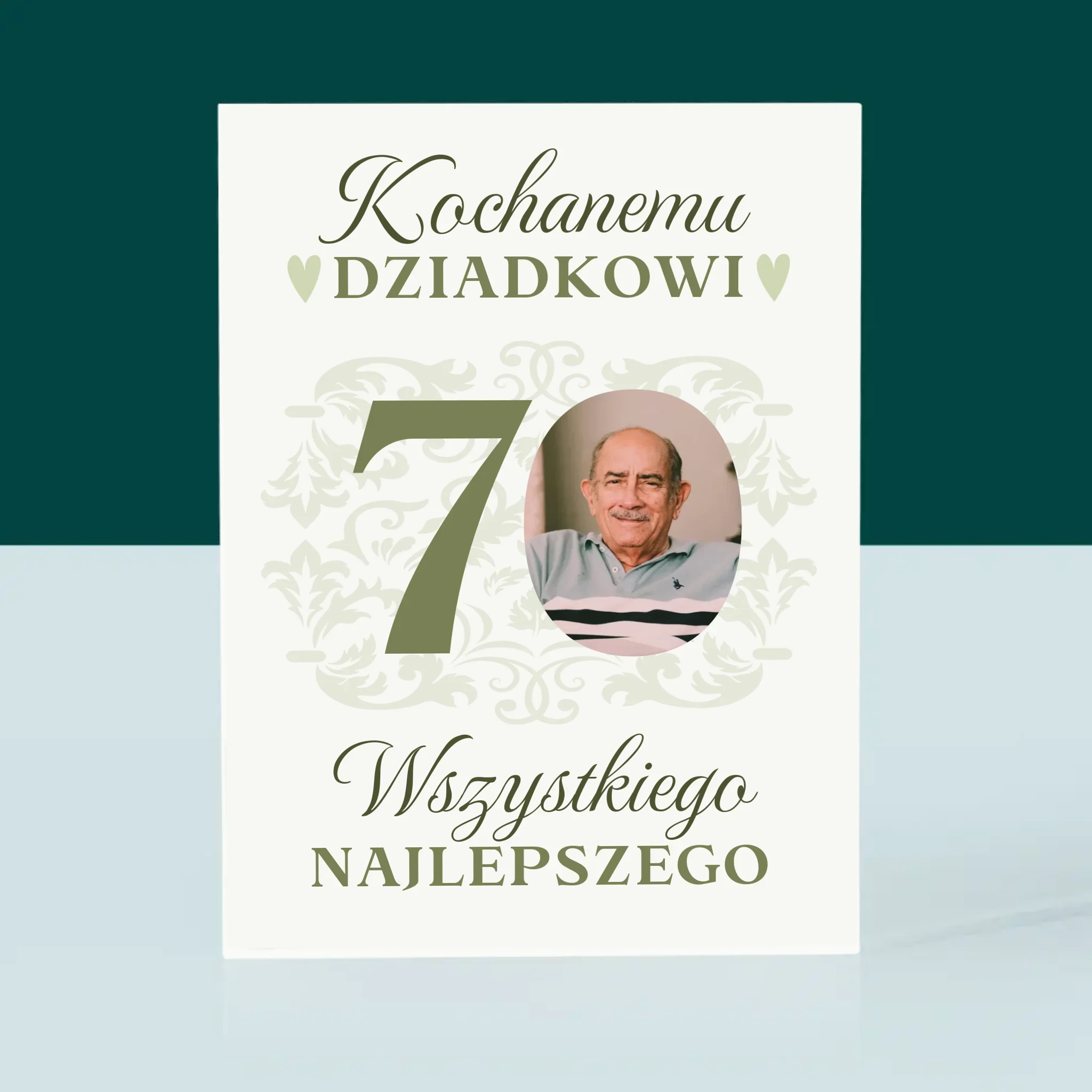 Zdjęcie I Podpis: Kochanemu Dziadkowi Wszystkiego Najlepszego - Blok Akrylowy z Nadrukiem - Image 3