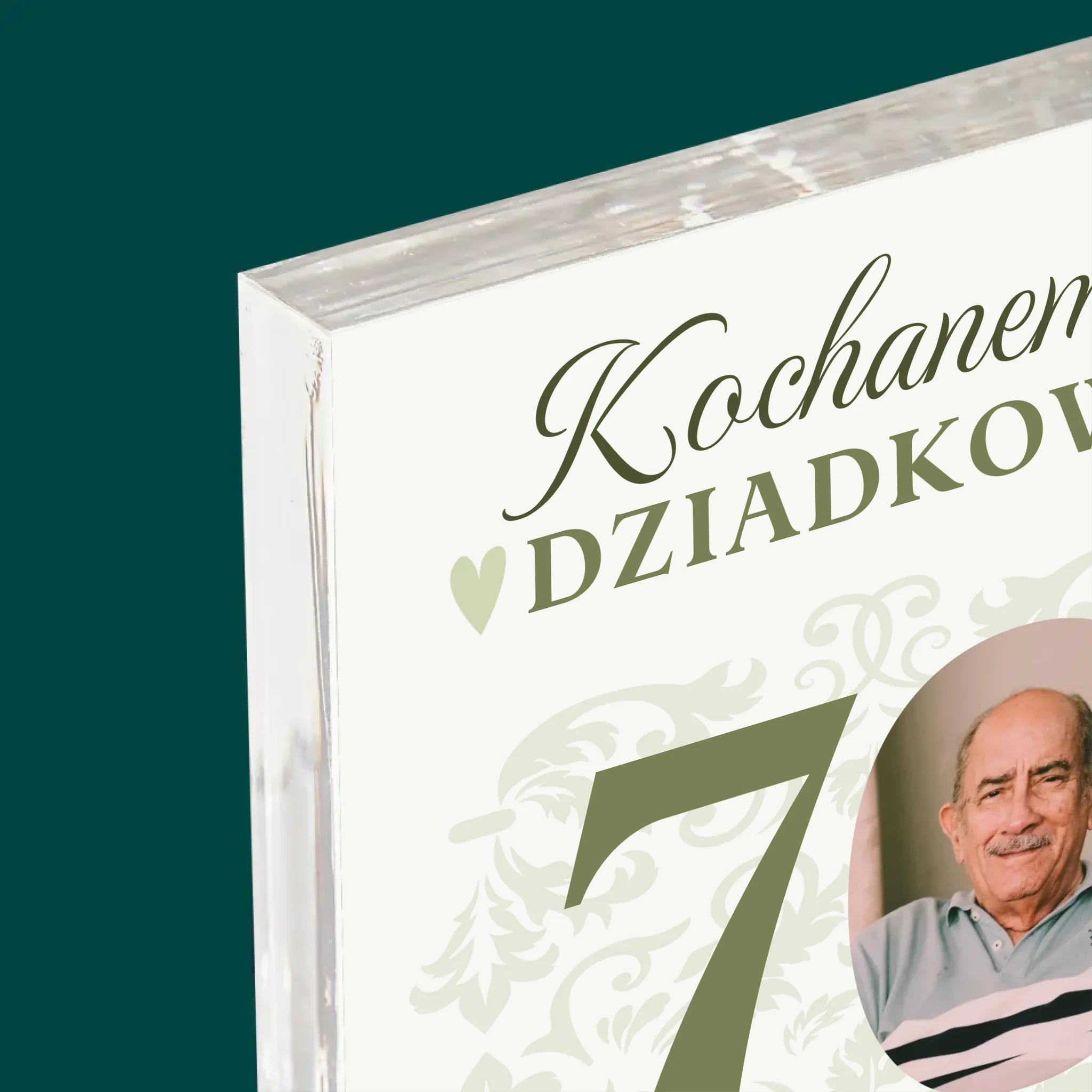 Zdjęcie I Podpis: Kochanemu Dziadkowi Wszystkiego Najlepszego - Blok Akrylowy z Nadrukiem - Image 4