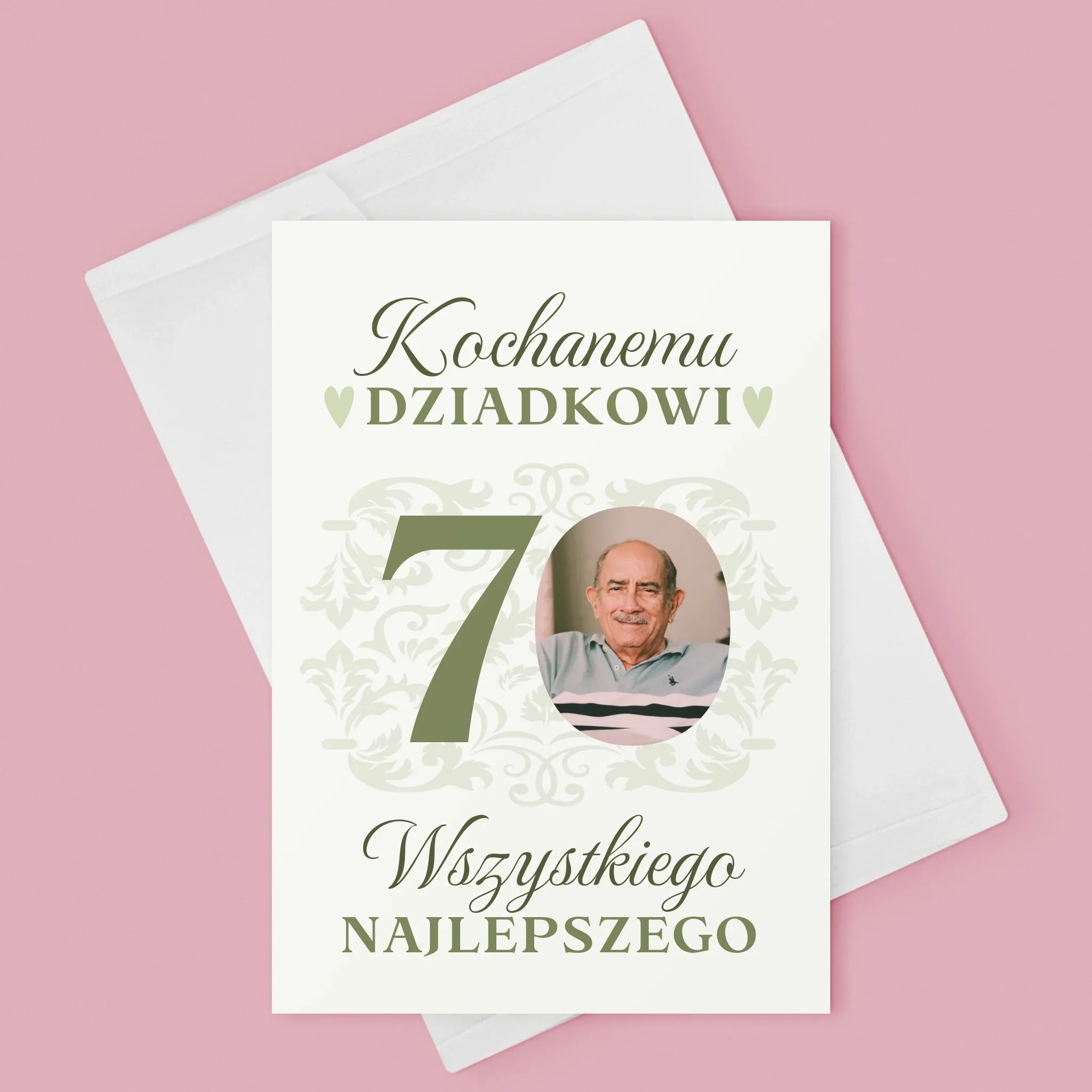 Zdjęcie I Podpis: Kochanemu Dziadkowi Wszystkiego Najlepszego - Kartka z Życzeniami - Image 3