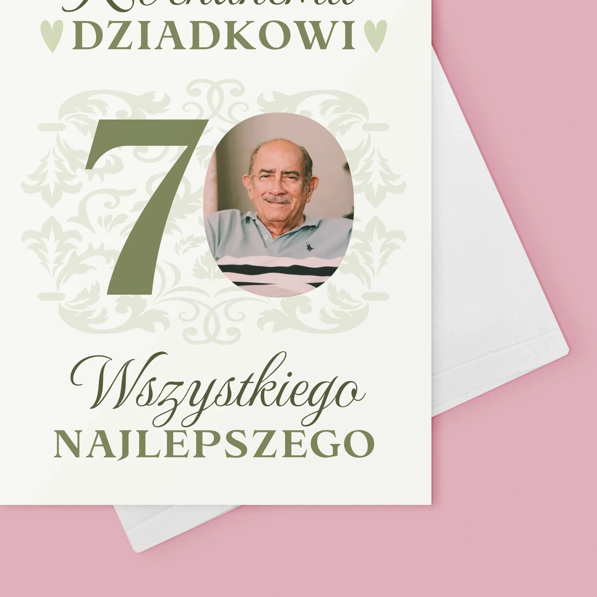 Zdjęcie I Podpis: Kochanemu Dziadkowi Wszystkiego Najlepszego - Kartka z Życzeniami - Image 4