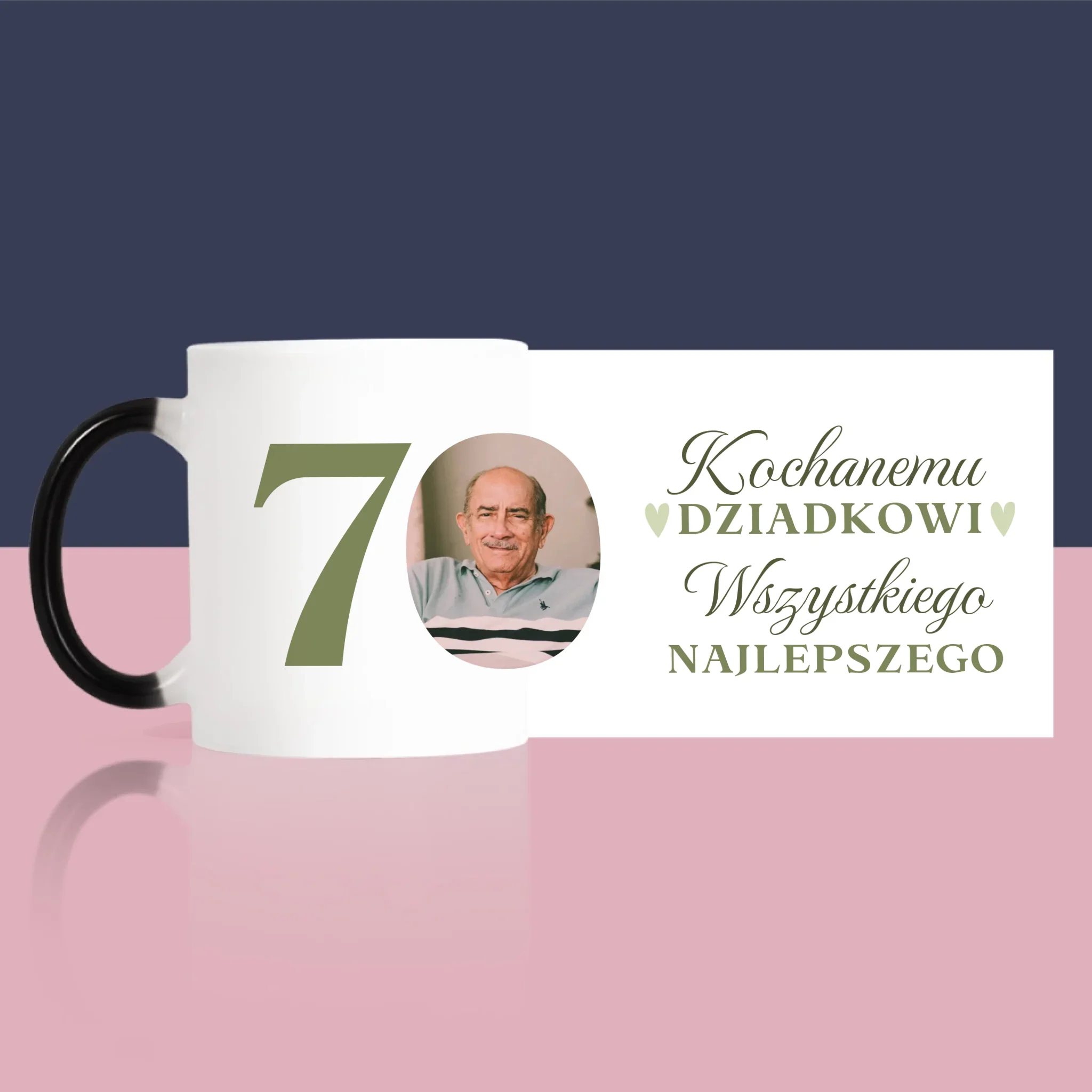 Zdjęcie I Podpis: Kochanemu Dziadkowi Wszystkiego Najlepszego - Kubek z Nadrukiem - Image 7