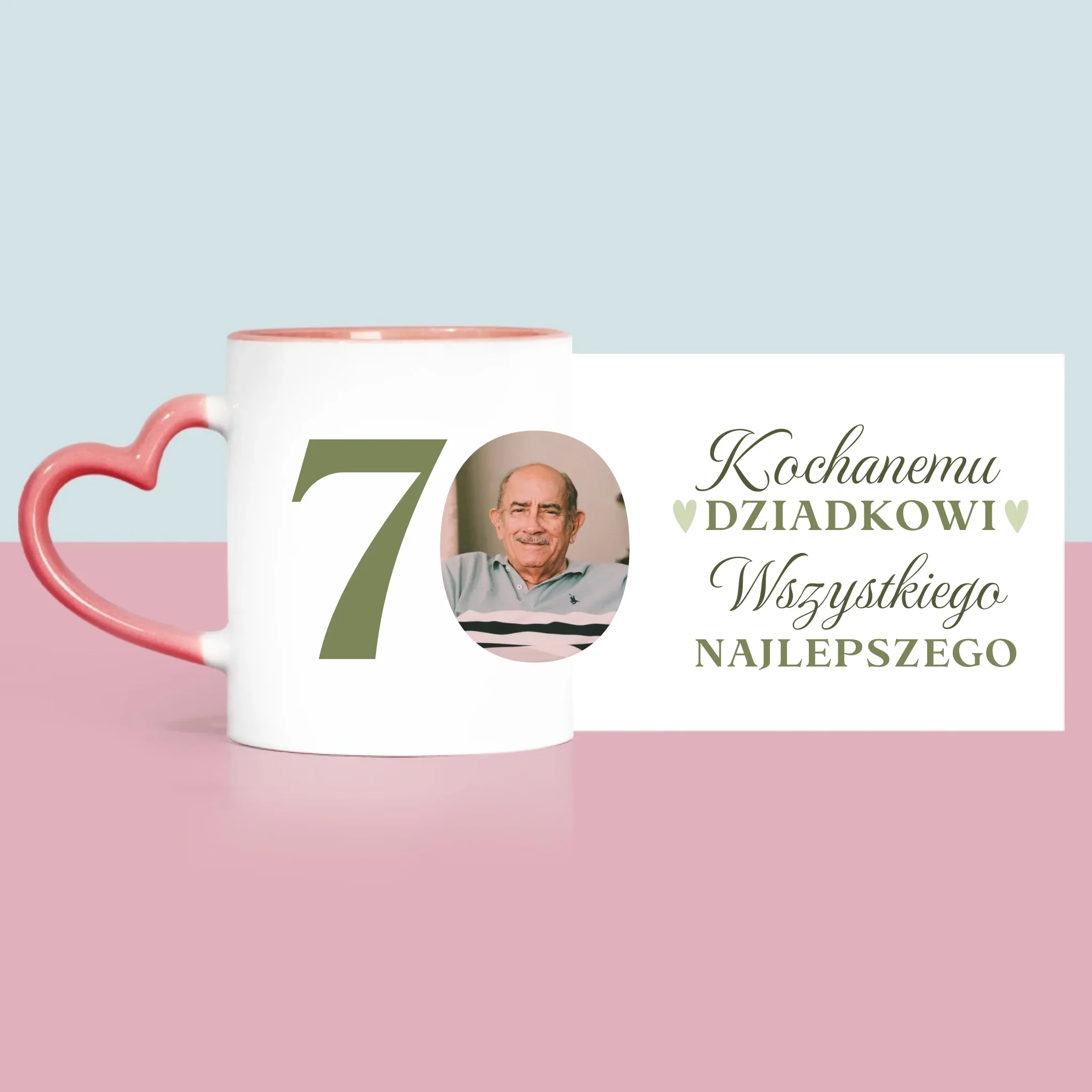 Zdjęcie I Podpis: Kochanemu Dziadkowi Wszystkiego Najlepszego - Kubek z Nadrukiem - Image 9