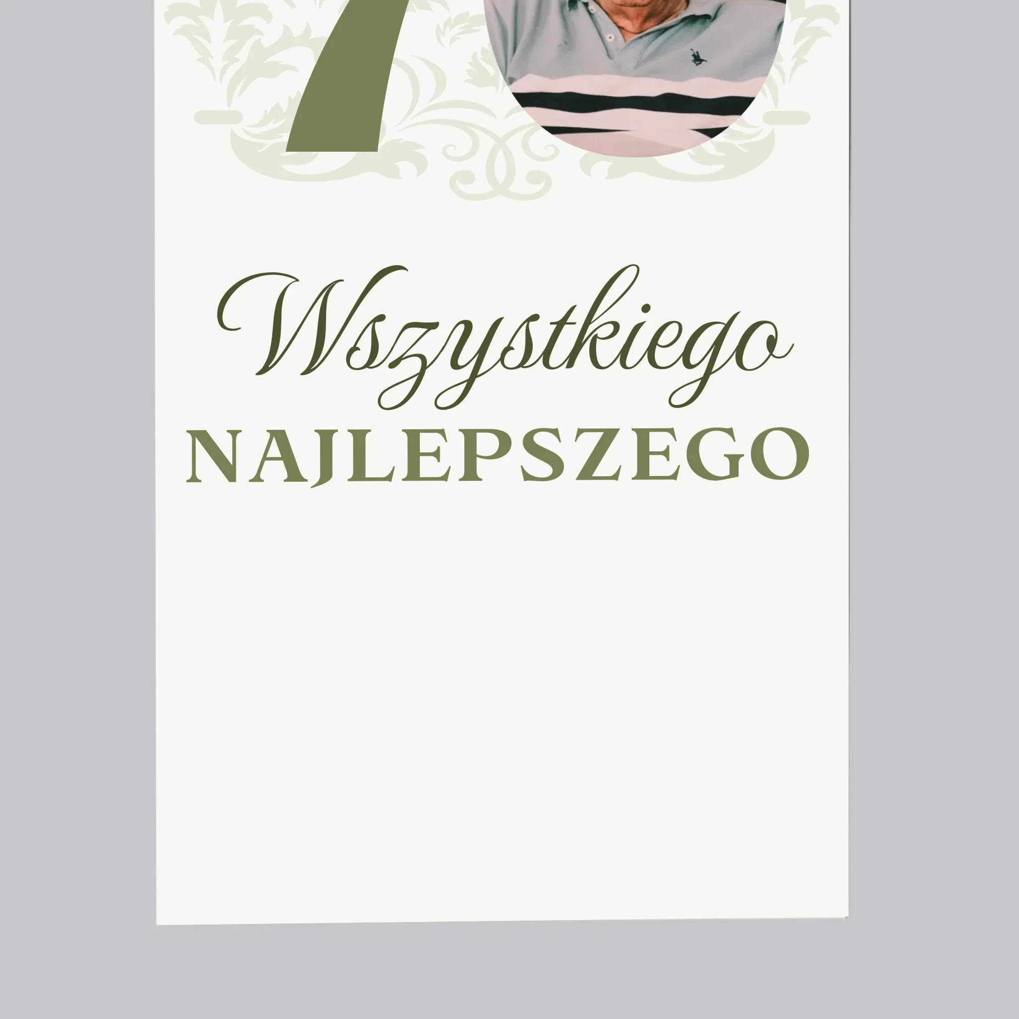 Zdjęcie I Podpis: Kochanemu Dziadkowi Wszystkiego Najlepszego - Magnes Na Lodówkę - Image 4