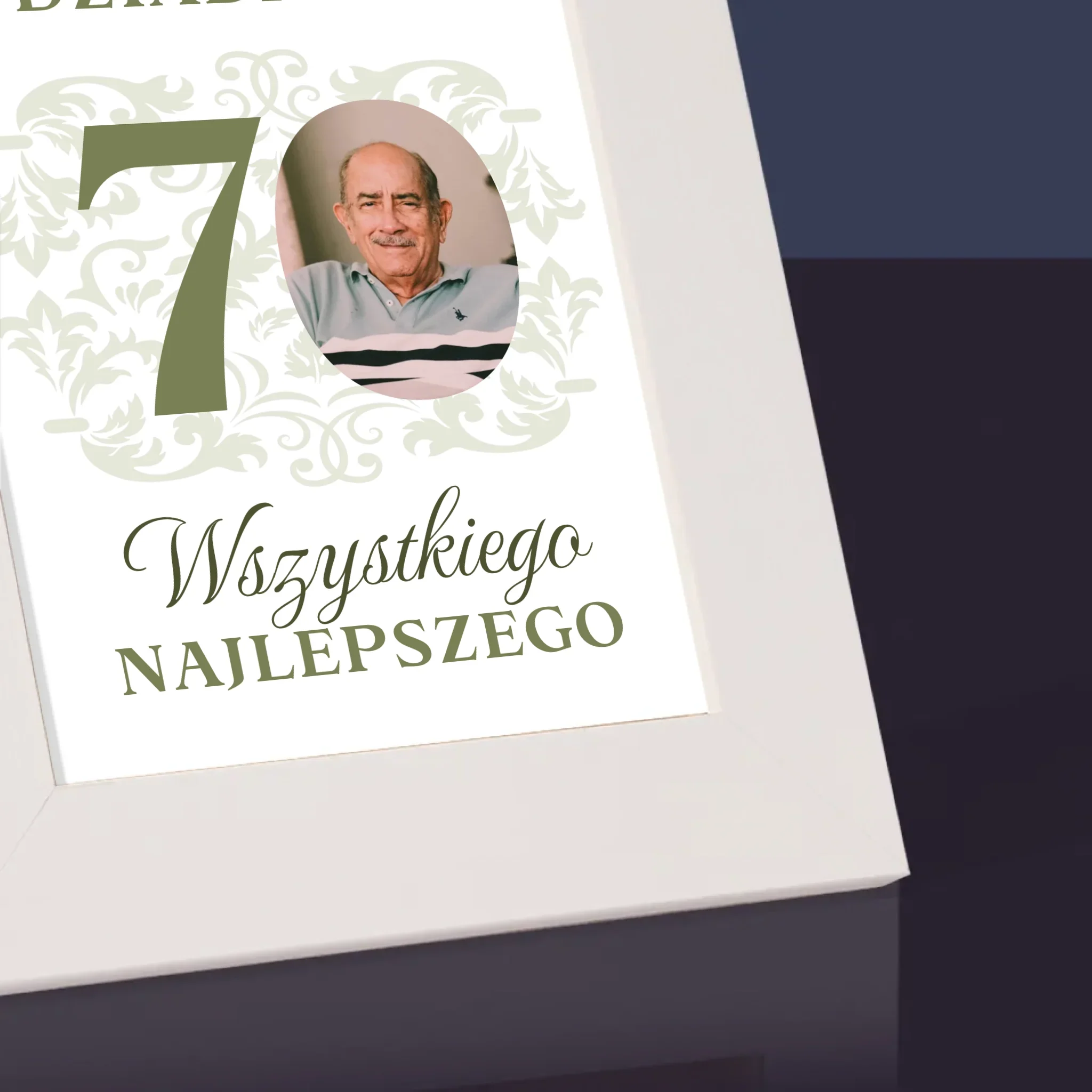 Zdjęcie I Podpis: Kochanemu Dziadkowi Wszystkiego Najlepszego - Ramka Na Zdjęcie - Image 3