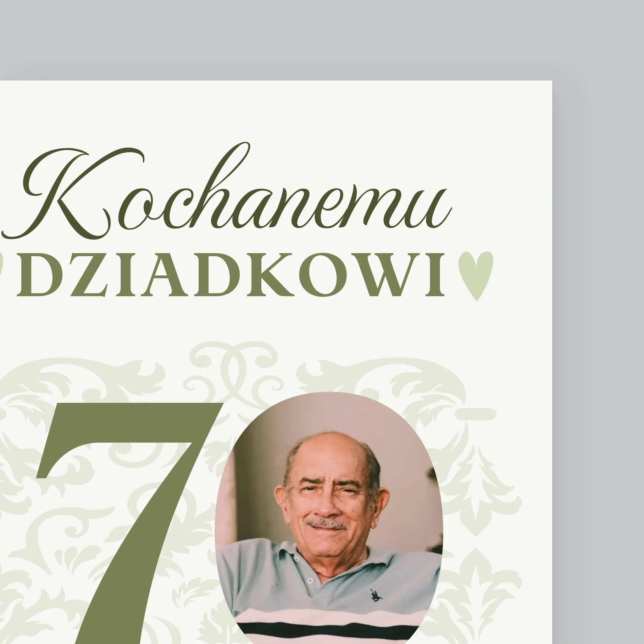 Zdjęcie I Podpis: Kochanemu Dziadkowi Wszystkiego Najlepszego - Wydruk Obramowany - Image 10