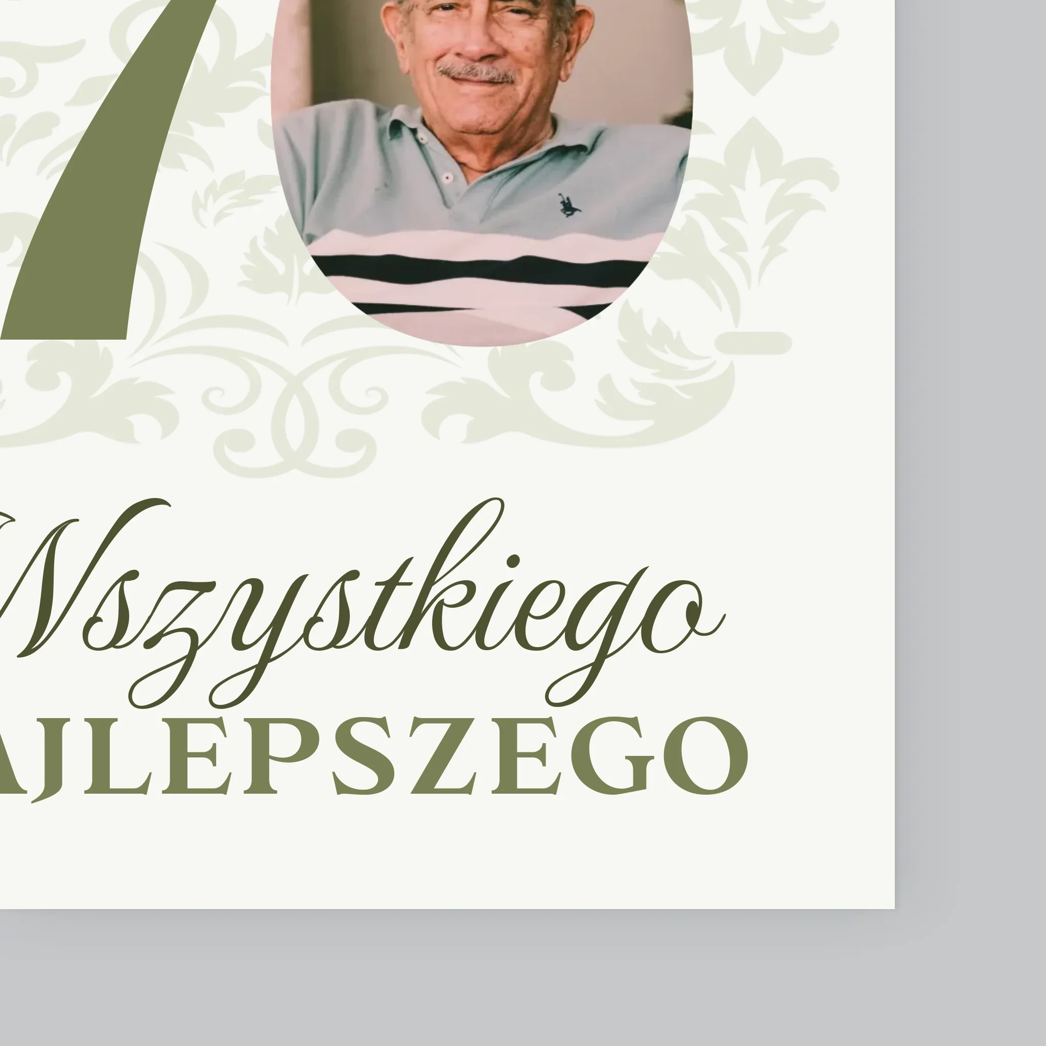 Zdjęcie I Podpis: Kochanemu Dziadkowi Wszystkiego Najlepszego - Wydruk Obramowany - Image 11