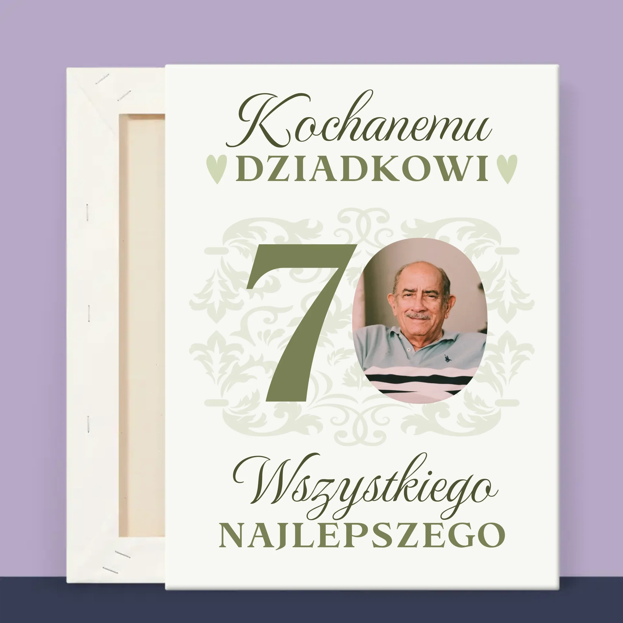 Zdjęcie I Podpis: Kochanemu Dziadkowi Wszystkiego Najlepszego - Wydruk Obramowany - Image 12