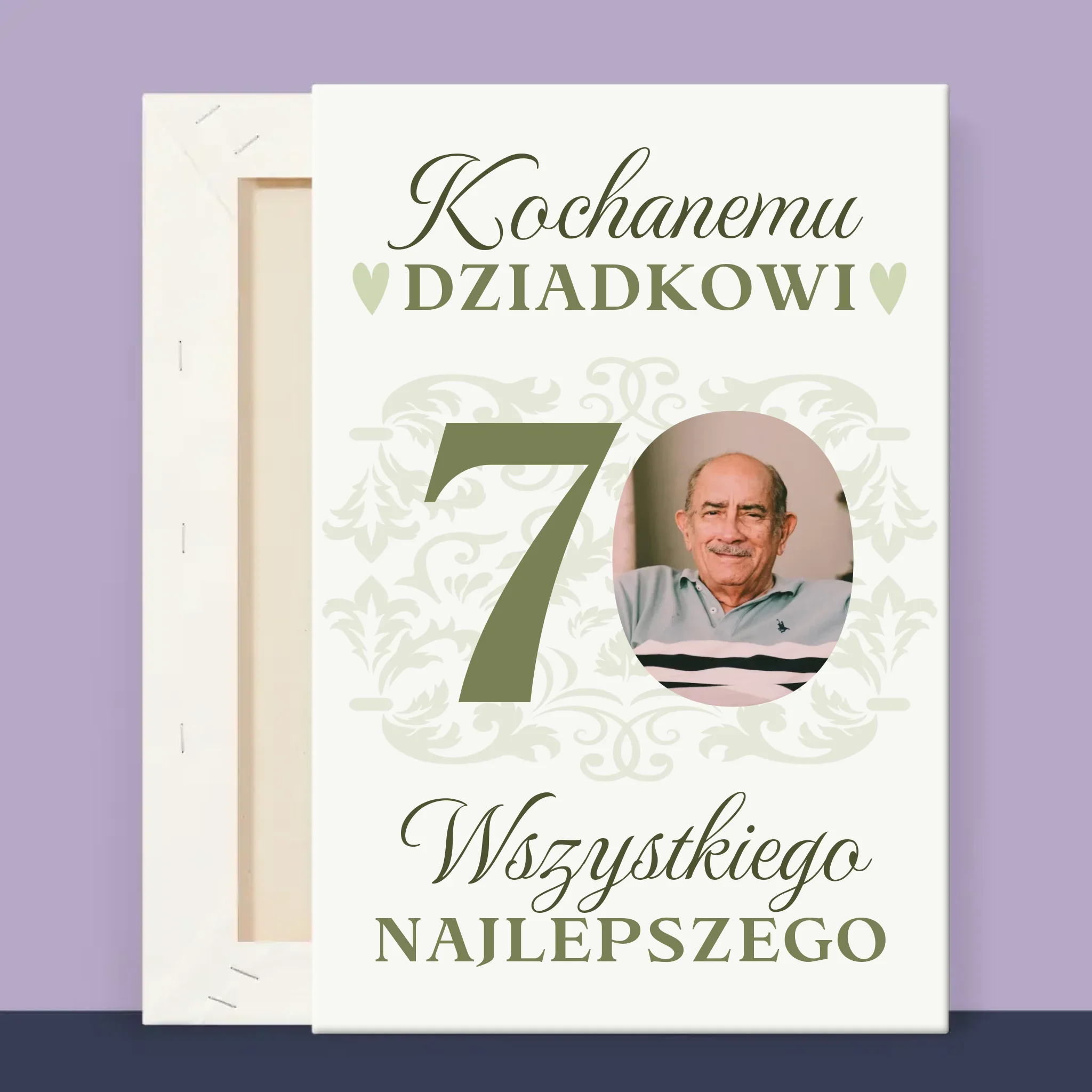 Zdjęcie I Podpis: Kochanemu Dziadkowi Wszystkiego Najlepszego - Wydruk Obramowany - Image 13