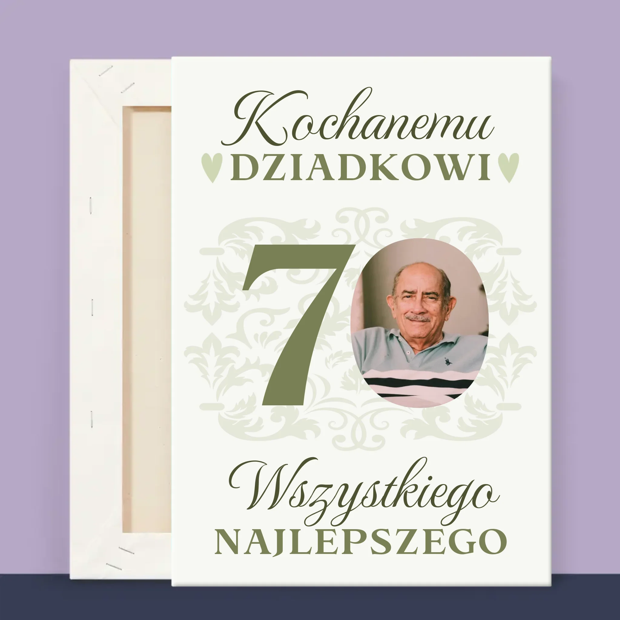 Zdjęcie I Podpis: Kochanemu Dziadkowi Wszystkiego Najlepszego - Wydruk Obramowany - Image 14