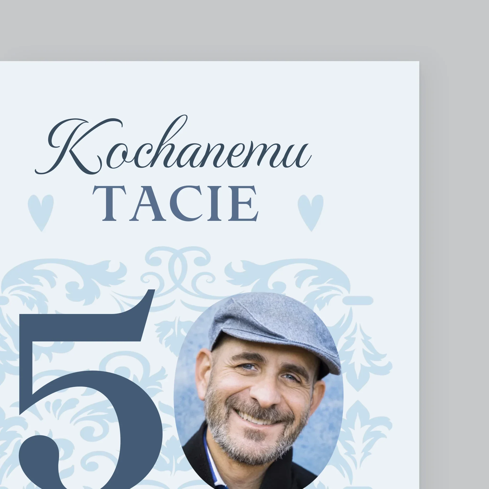 Zdjęcie I Podpis: Kochanemu Tacie Z Okazji 50 Urodzin - Wydruk Obramowany - Image 10