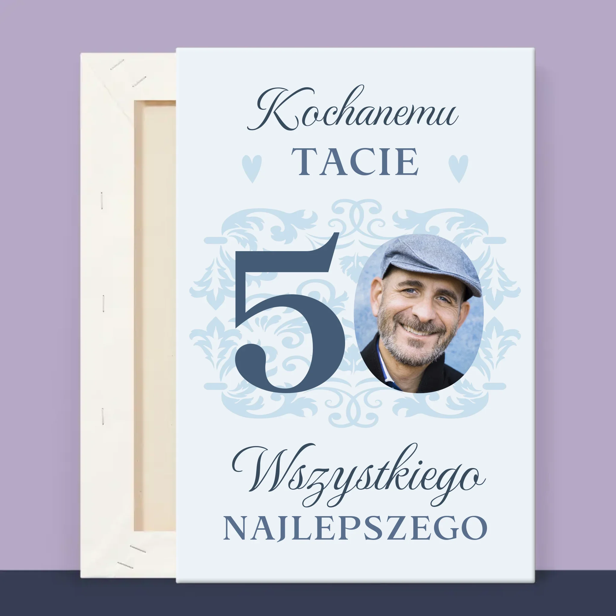 Zdjęcie I Podpis: Kochanemu Tacie Z Okazji 50 Urodzin - Wydruk Obramowany - Image 13