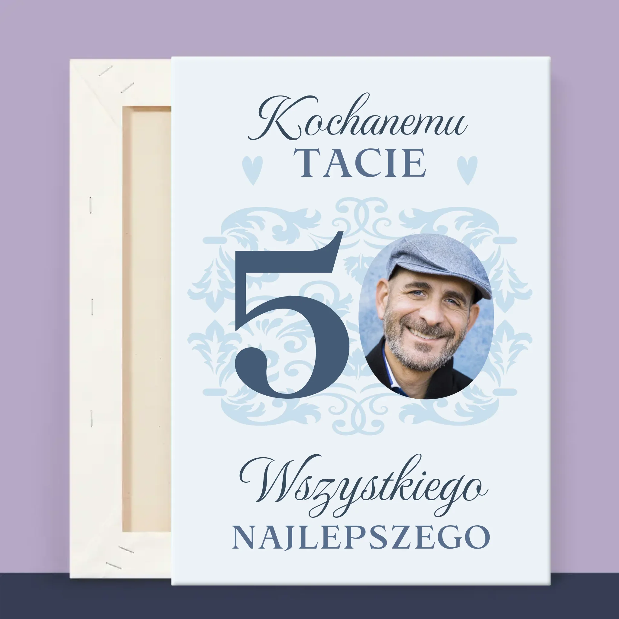 Zdjęcie I Podpis: Kochanemu Tacie Z Okazji 50 Urodzin - Wydruk Obramowany - Image 14