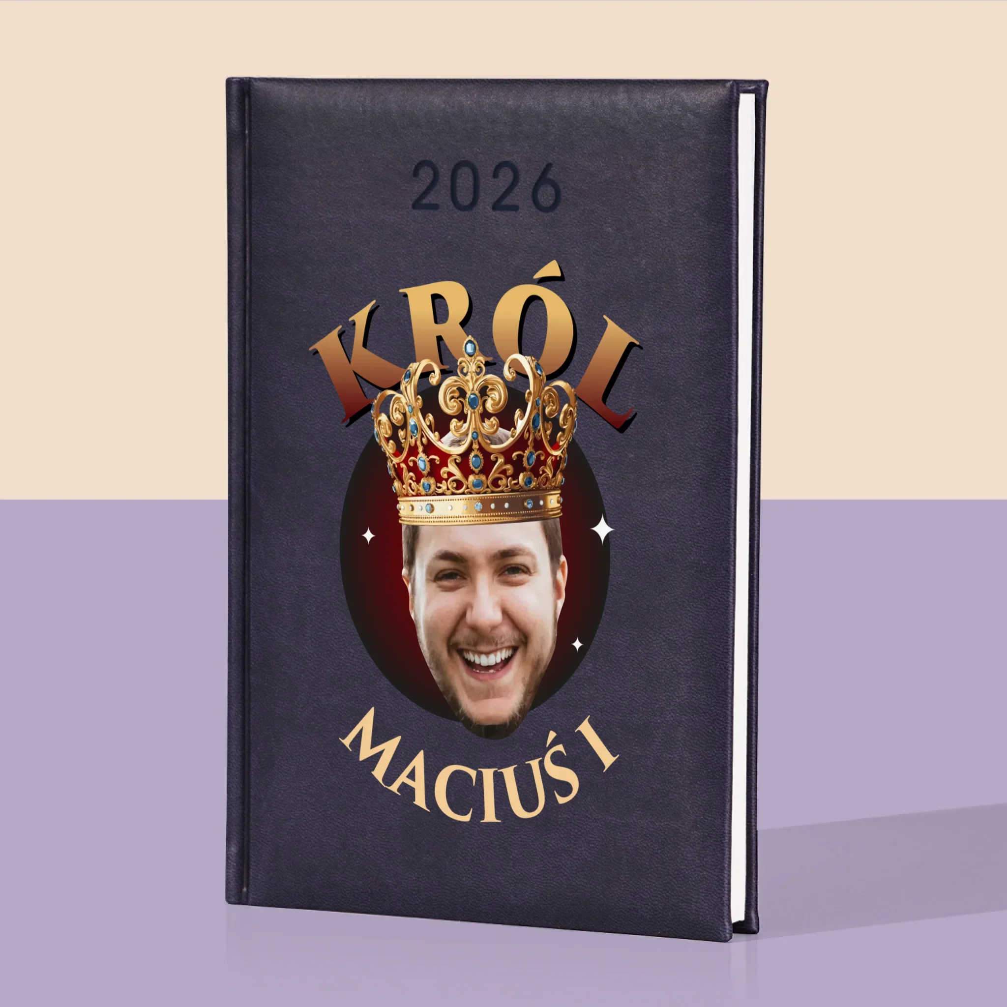 Zdjęcie i Podpis: Król - Kalendarz Książkowy