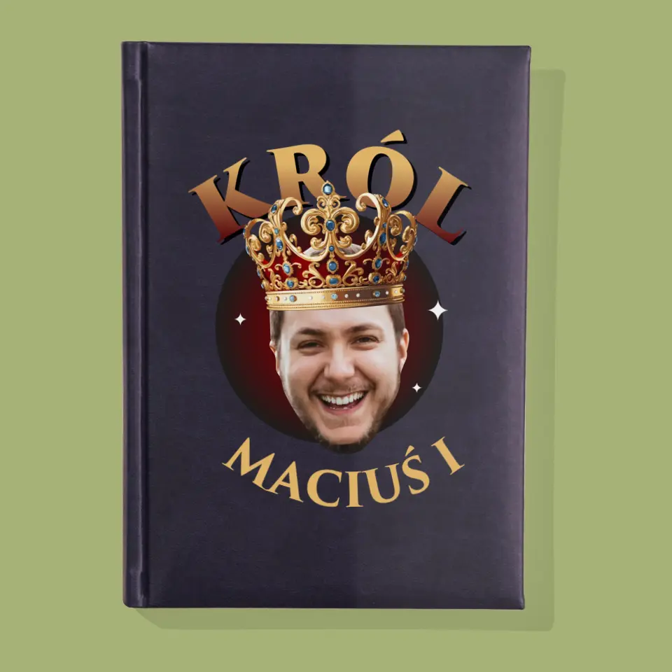 Zdjęcie i Podpis: Król - Notes Książkowy z Nadrukiem - Image 2