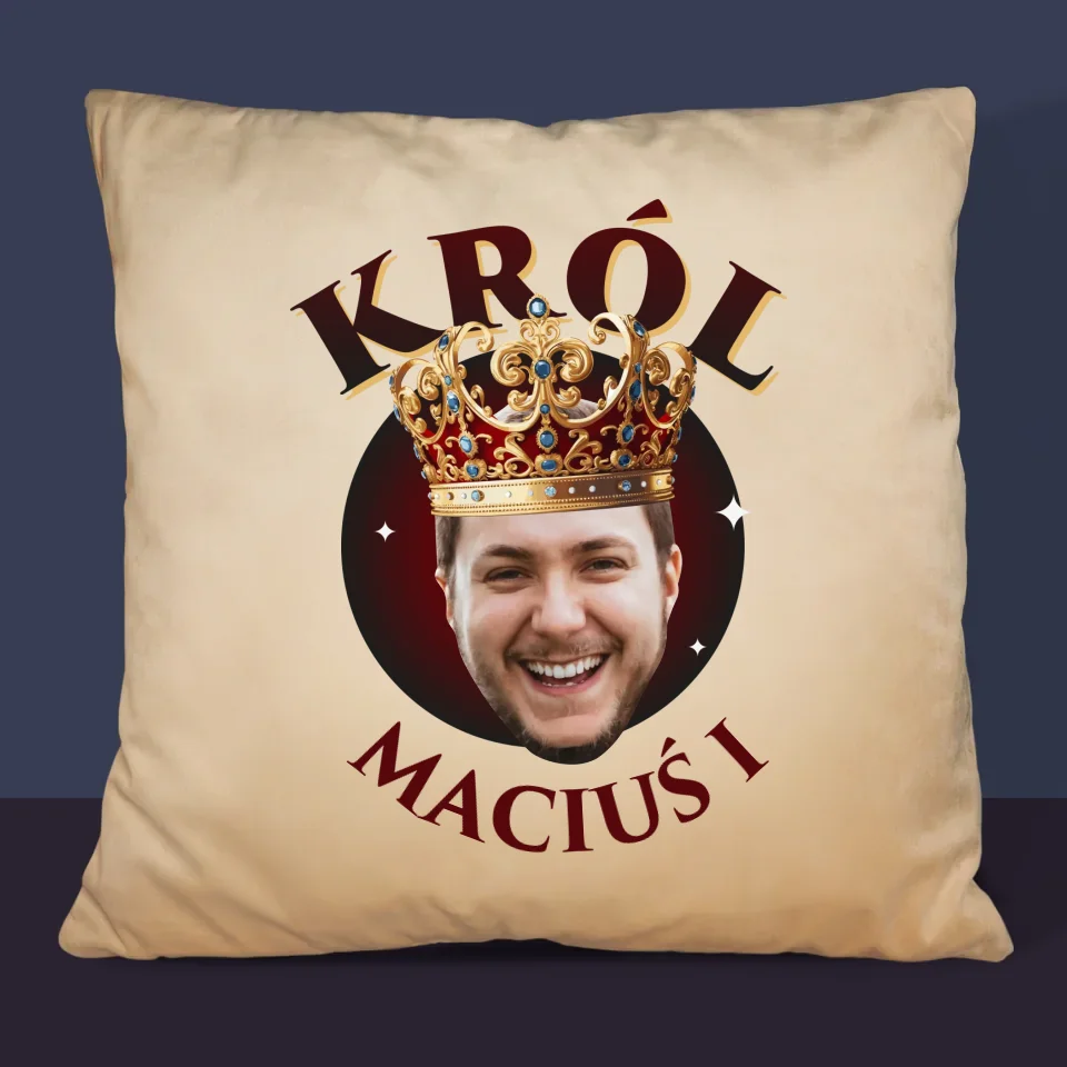 Zdjęcie i Podpis: Król - Poduszka z Nadrukiem - Image 6