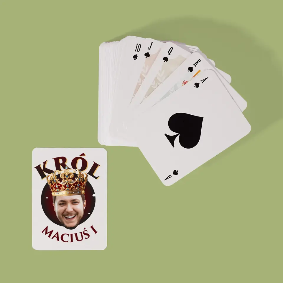 Zdjęcie i Podpis: Król - Karty Do Gry - Image 2