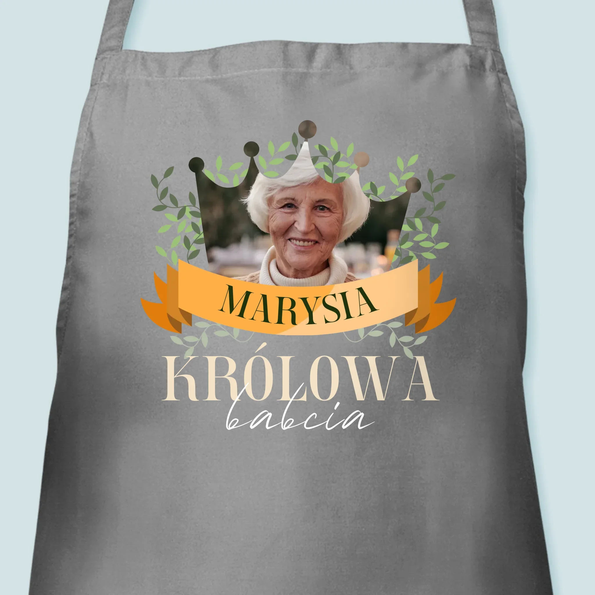 Zdjęcie i Podpis: Królowa Babcia - Fartuch z Nadrukiem - Image 3