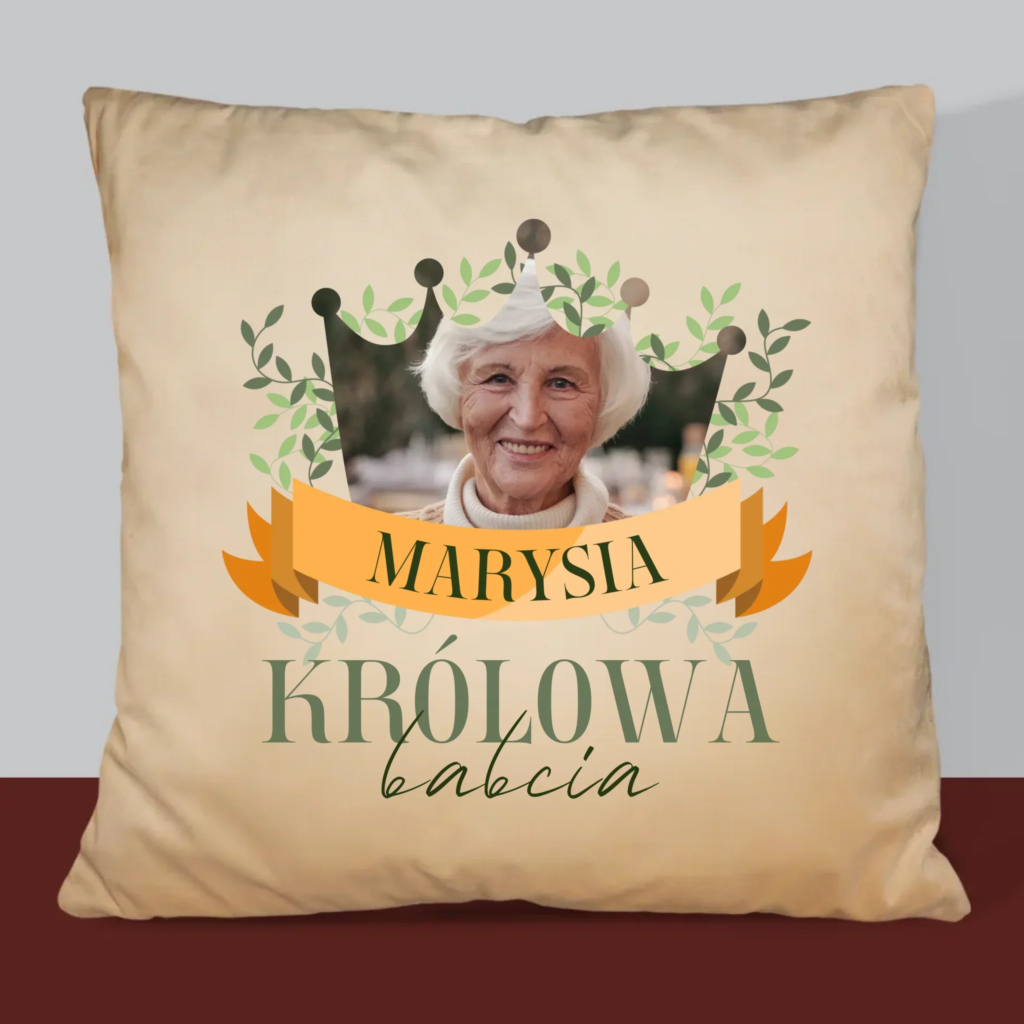 Zdjęcie i Podpis: Królowa Babcia - Poduszka z Nadrukiem - Image 6