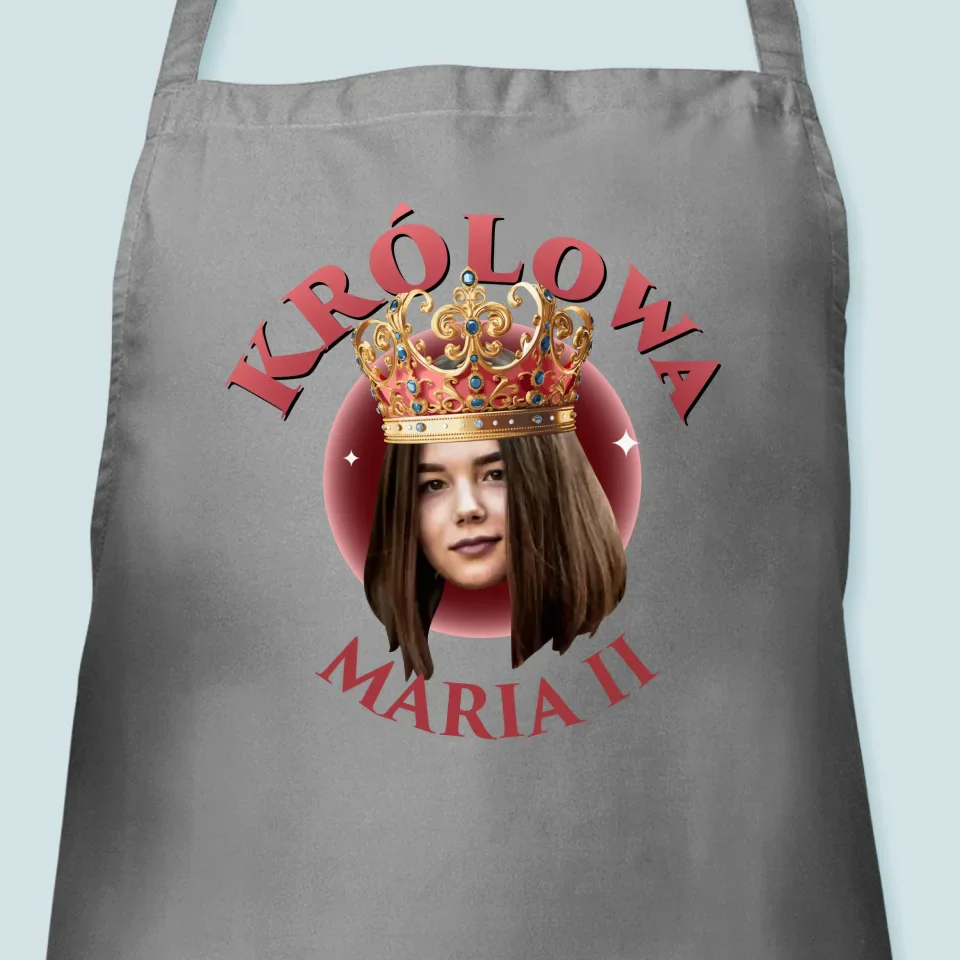 Zdjęcie i Podpis: Królowa - Fartuch z Nadrukiem - Image 3