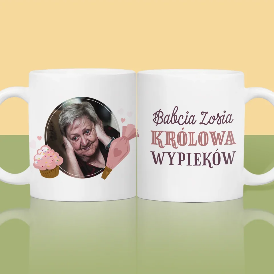 Zdjęcie i Podpis: Królowa Wypieków - Kubek z Nadrukiem - Image 2