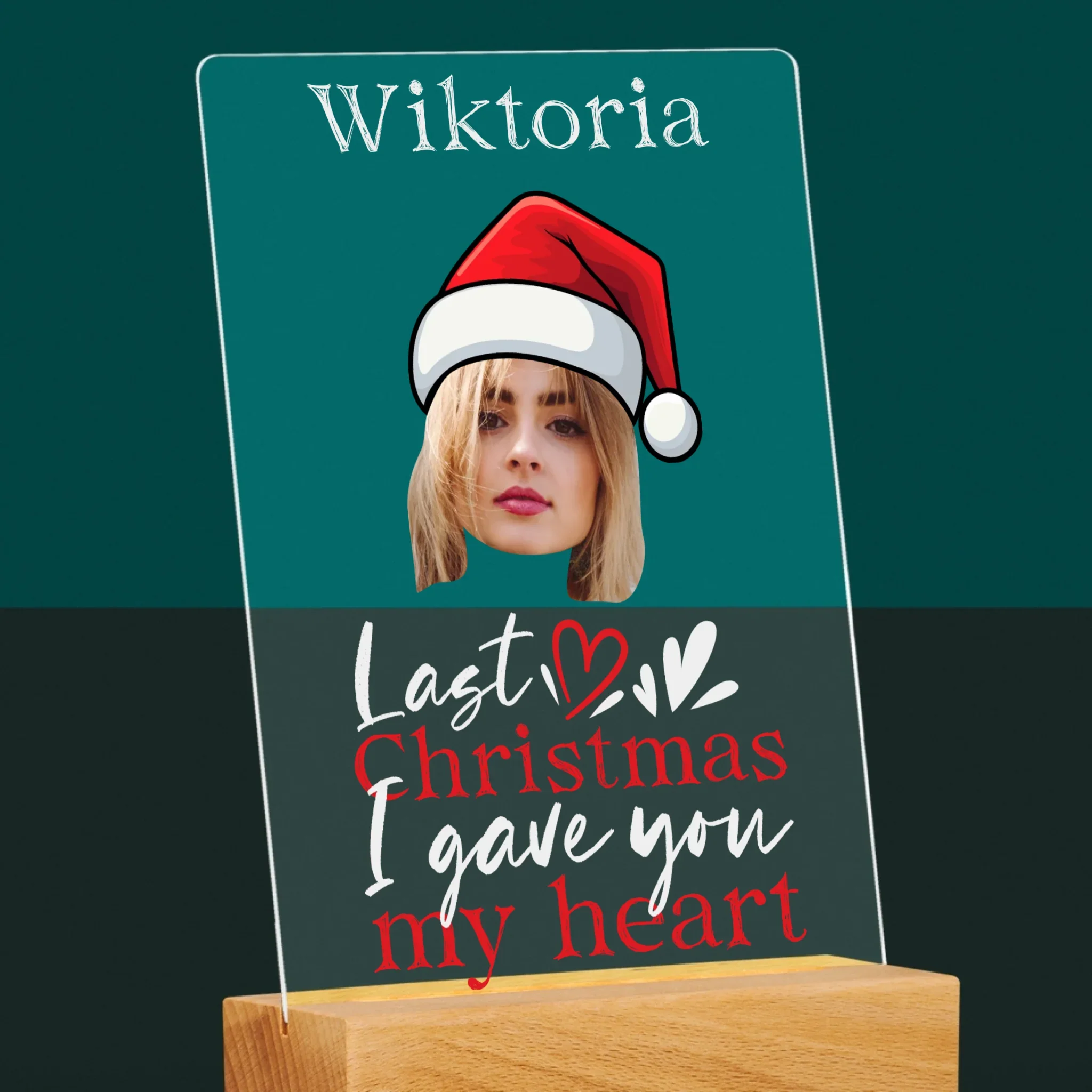 Zdjęcie I Podpis: Last Christmas I Gave You My Heart - Wydruk Na Szkle Akrylowym - Image 6