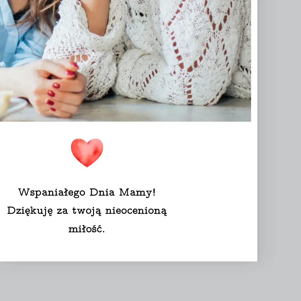 Zdjęcie i Podpis: Laurka Dla Mamy - Wydruk Obramowany - Image 4