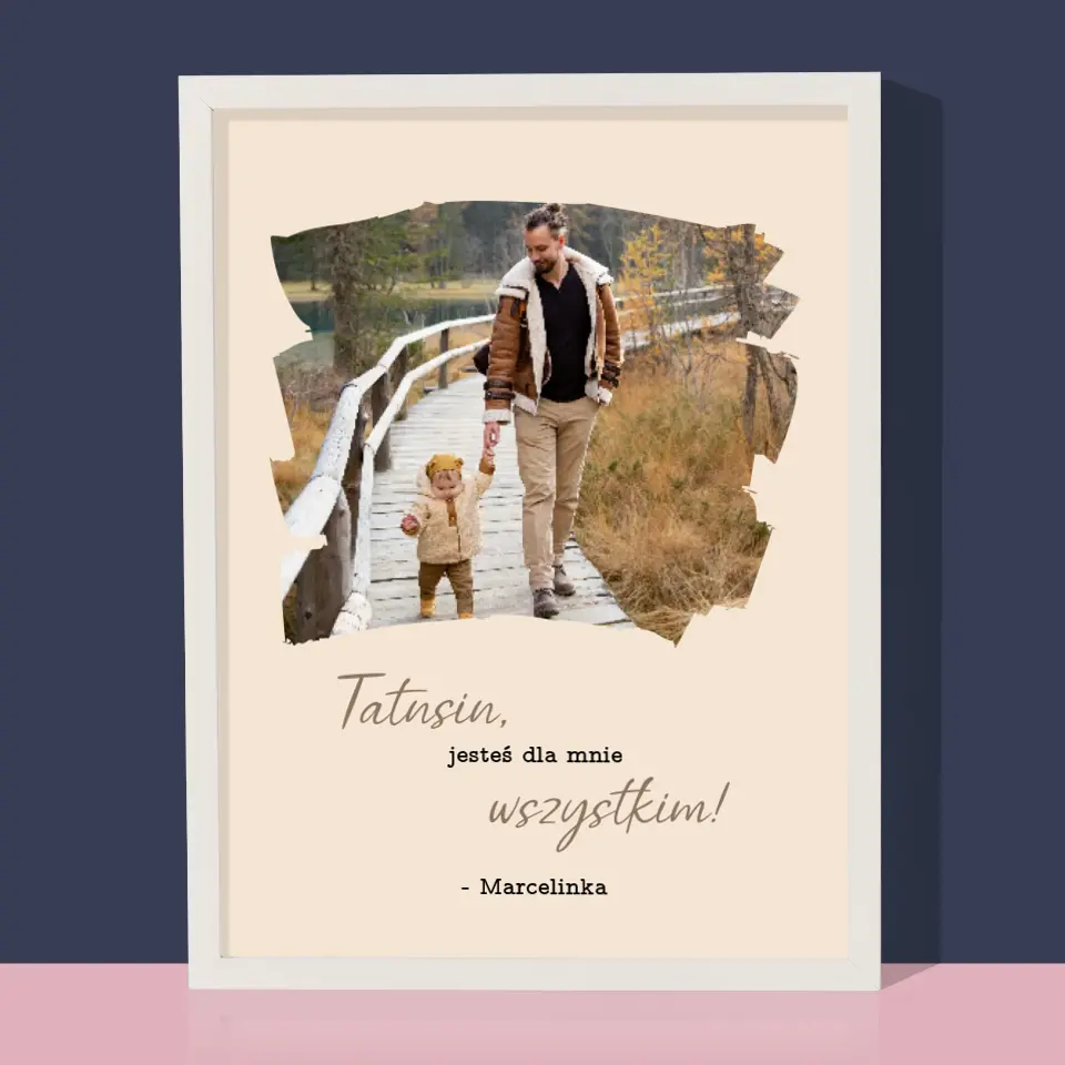 Zdjęcie i Podpis: Laurka Dla Taty - Wydruk Obramowany - Image 8