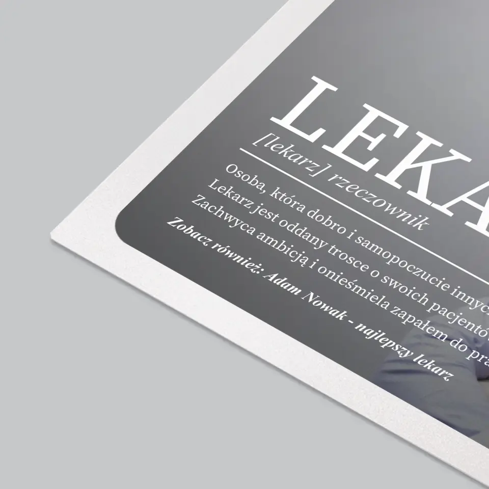 Zdjęcie I Podpis: Lekarz Definicja - Podkładka Na Biurko - Image 4