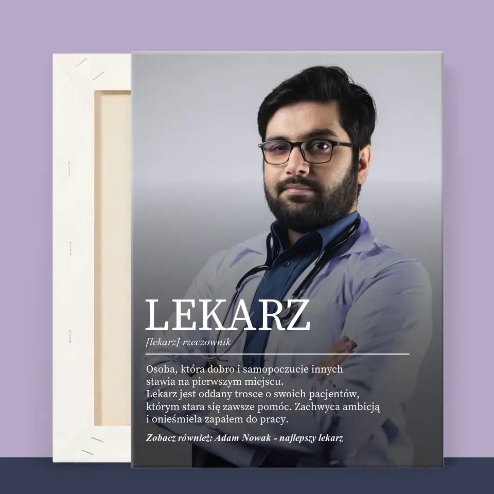 Zdjęcie I Podpis: Lekarz Definicja - Wydruk Obramowany - Image 11