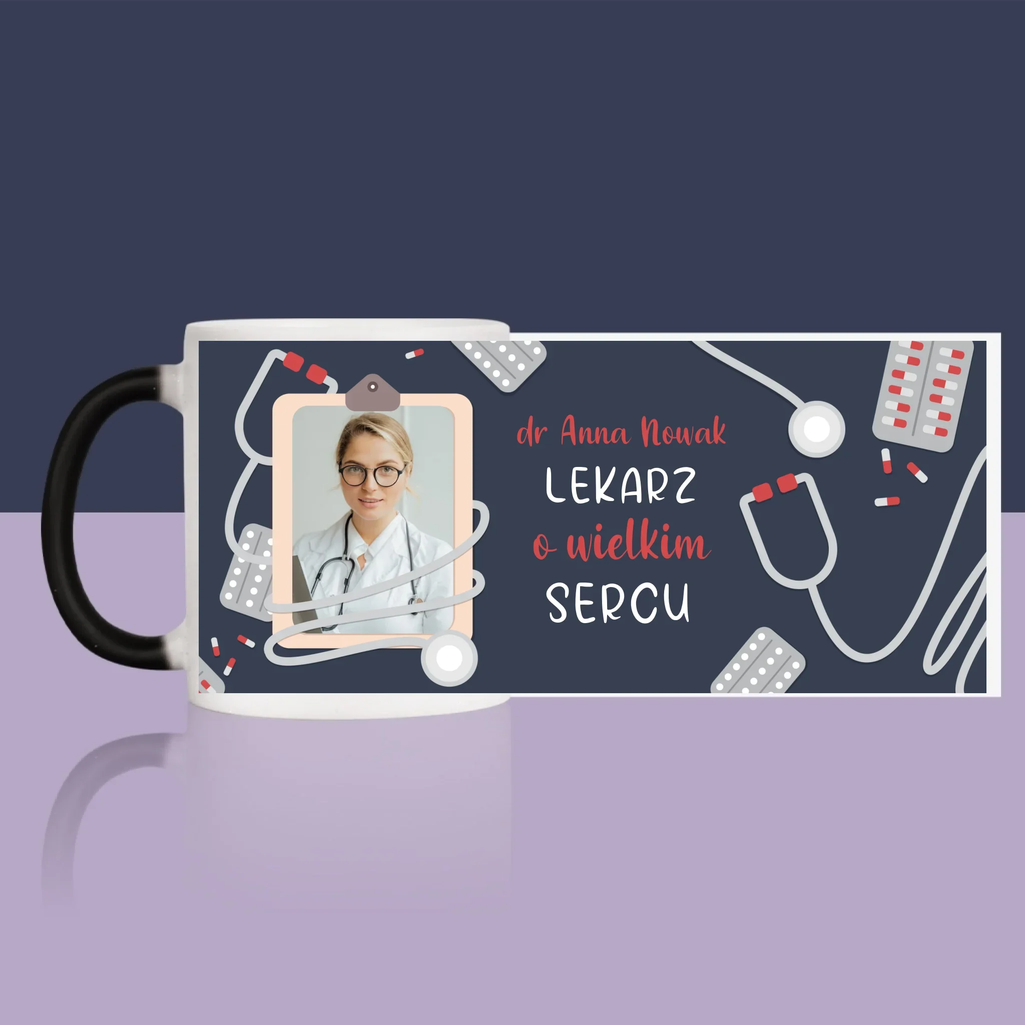 Zdjęcie i Podpis: Lekarz o Wielkim Sercu - Kubek z Nadrukiem - Image 14