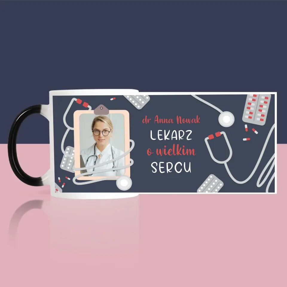 Zdjęcie i Podpis: Lekarz o Wielkim Sercu - Kubek z Nadrukiem - Image 9